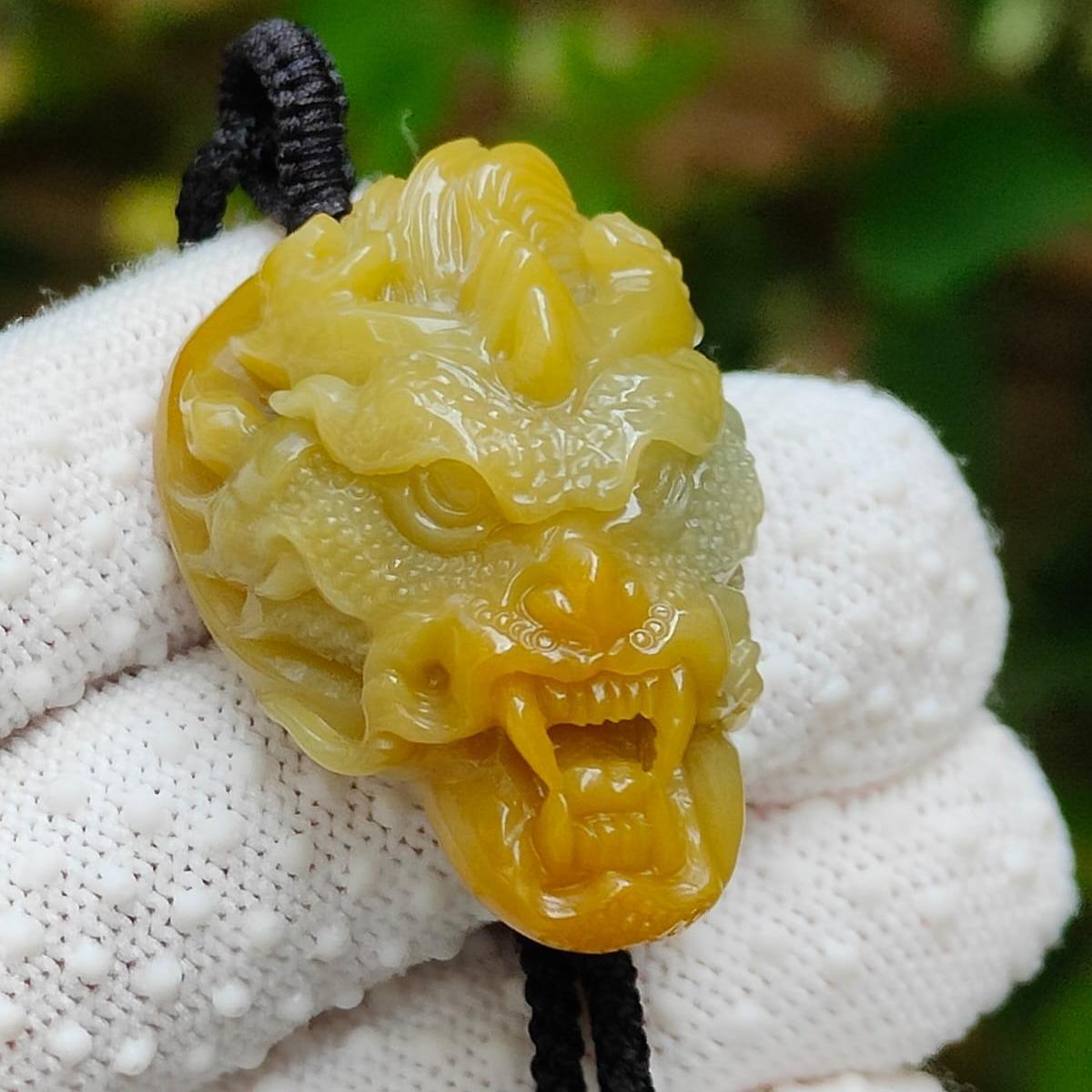 Earth & Wood Energy Jadeite Dragon Pendant – Harmonize Your Chi (Sku: pendant421) Yi Pin Qian Jadeites Jade Jewelry ~Your Precious Quintessential ~ Singapore