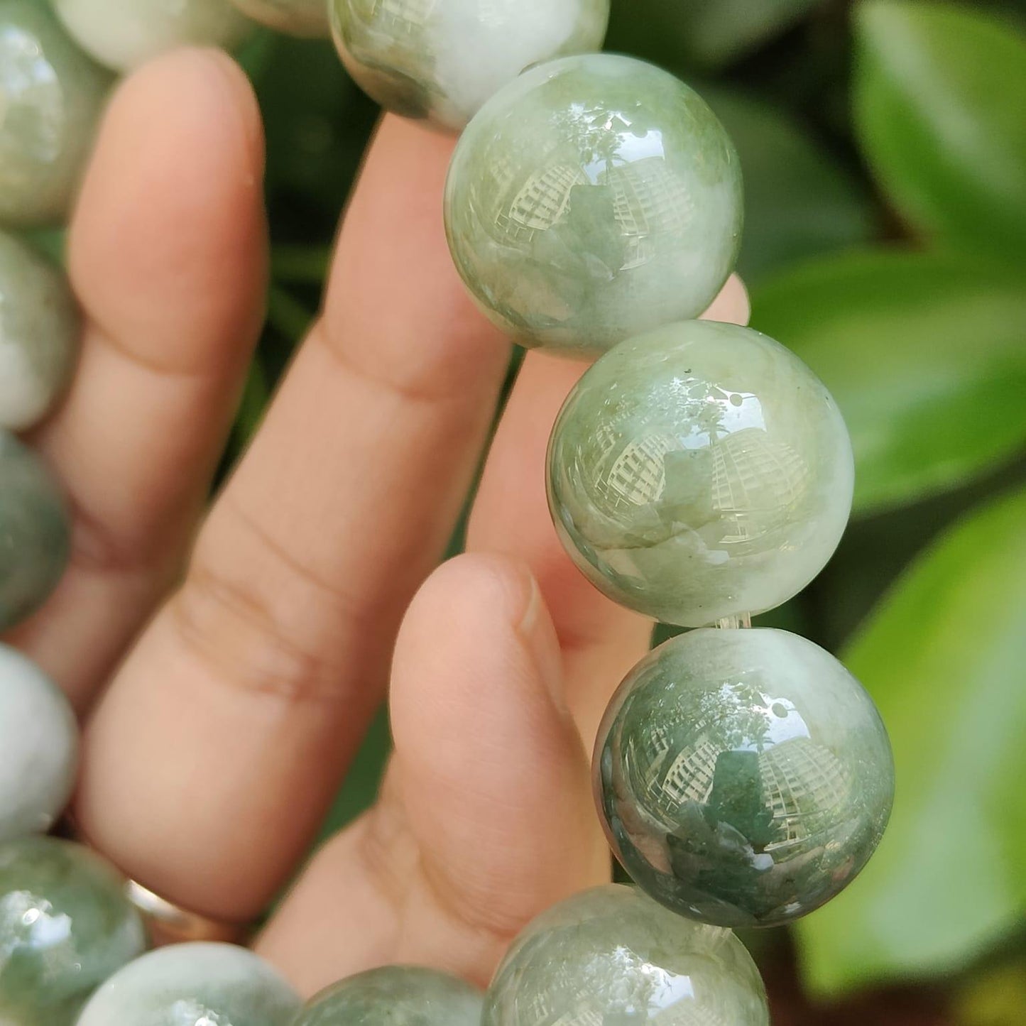 Earth & Water Harmony Bracelet - Natural Jadeite Jewelry (Sku: bracelet50) Yi Pin Qian Jadeites Jade Jewelry ~Your Precious Quintessential ~ Singapore