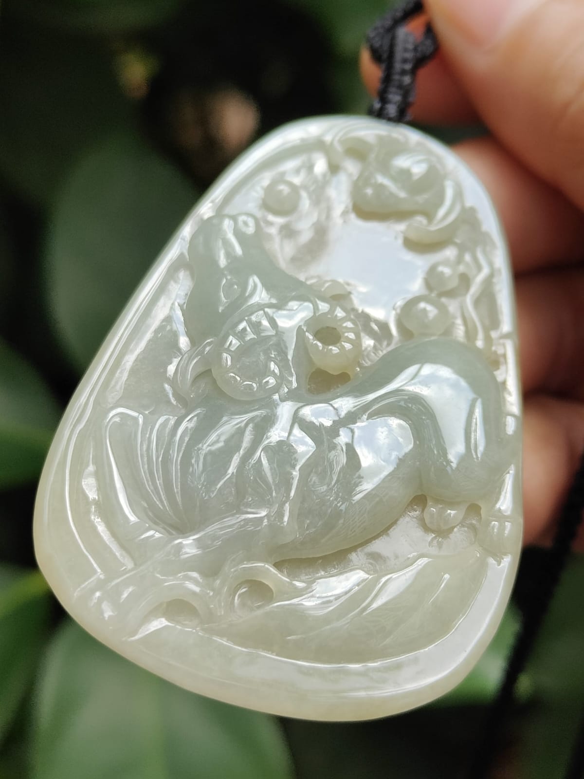 Buffalo & Bat Duo Pendants โ Five Elements Balance, Certified Type A Jadeite, Hand-Refinished (Sku: pendant405 / pendant406) Yi Pin Qian Jadeites Jade Jewelry ~Your Precious Quintessential ~ Singapore
