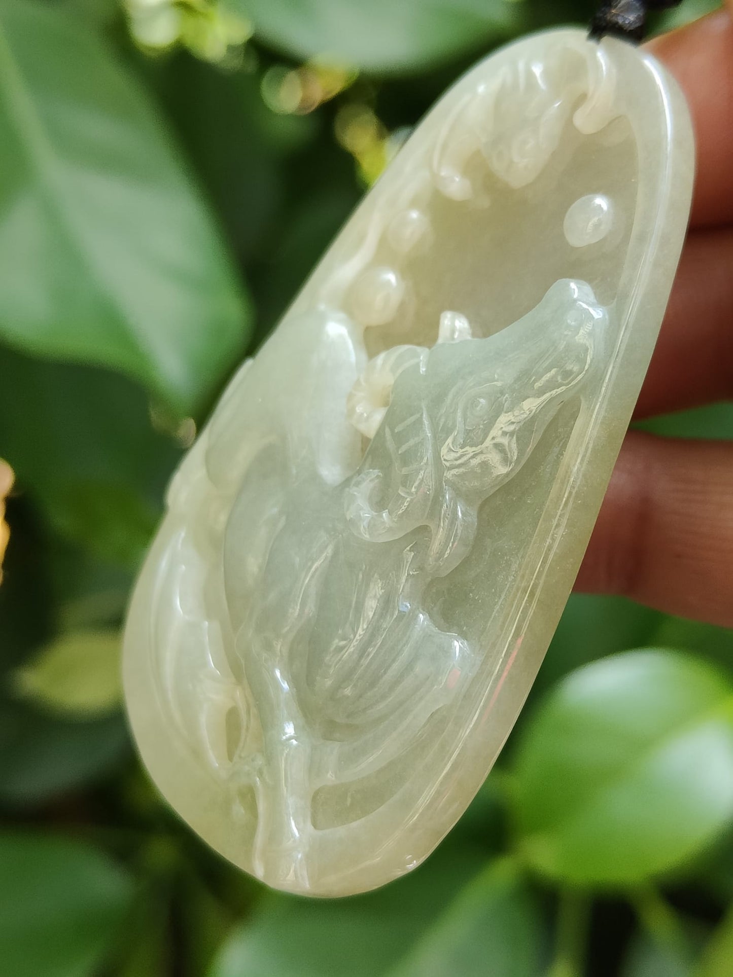 Buffalo & Bat Duo Pendants โ Five Elements Balance, Certified Type A Jadeite, Hand-Refinished (Sku: pendant405 / pendant406) Yi Pin Qian Jadeites Jade Jewelry ~Your Precious Quintessential ~ Singapore