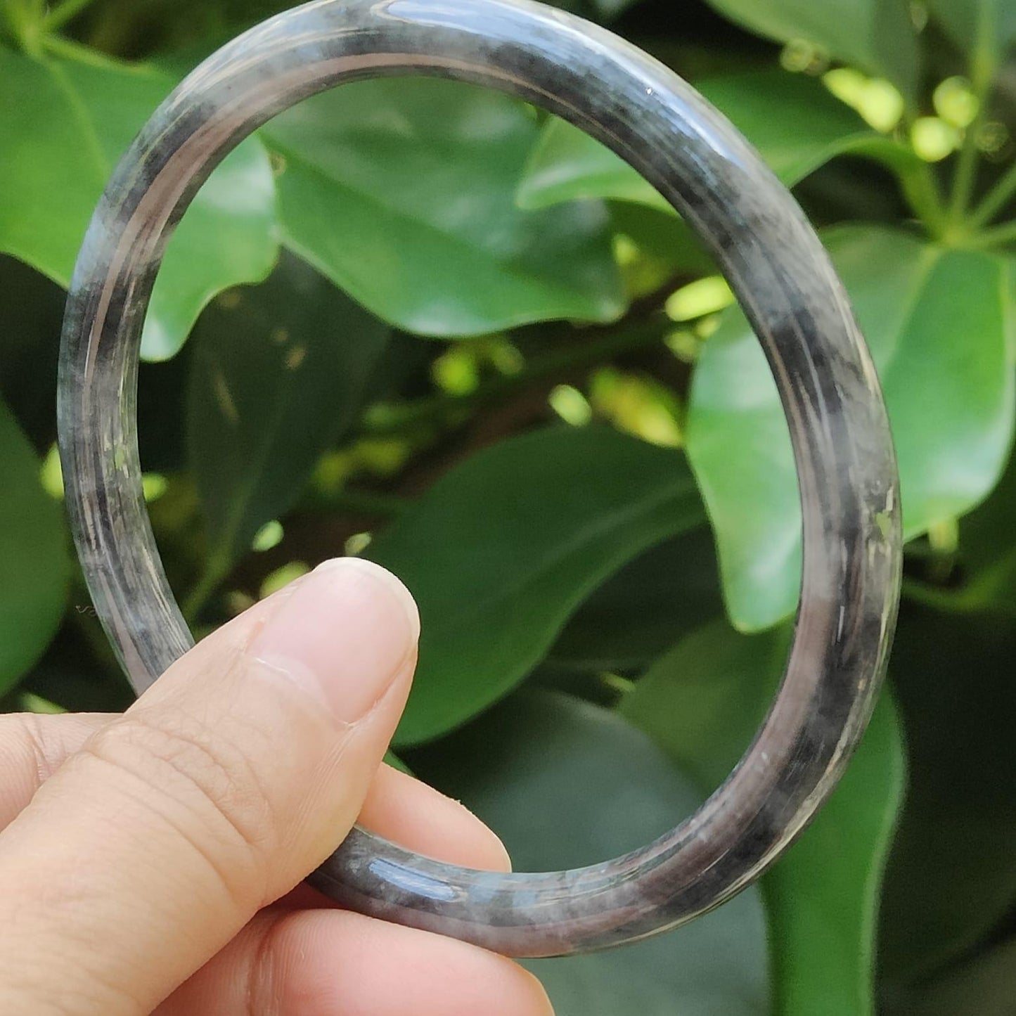 🪨 Black Wuji Jadeite Bangle 💧 | Zi Wei Dou Shu-Infused for Singapore’s Visionaries (Sku: bangle38)