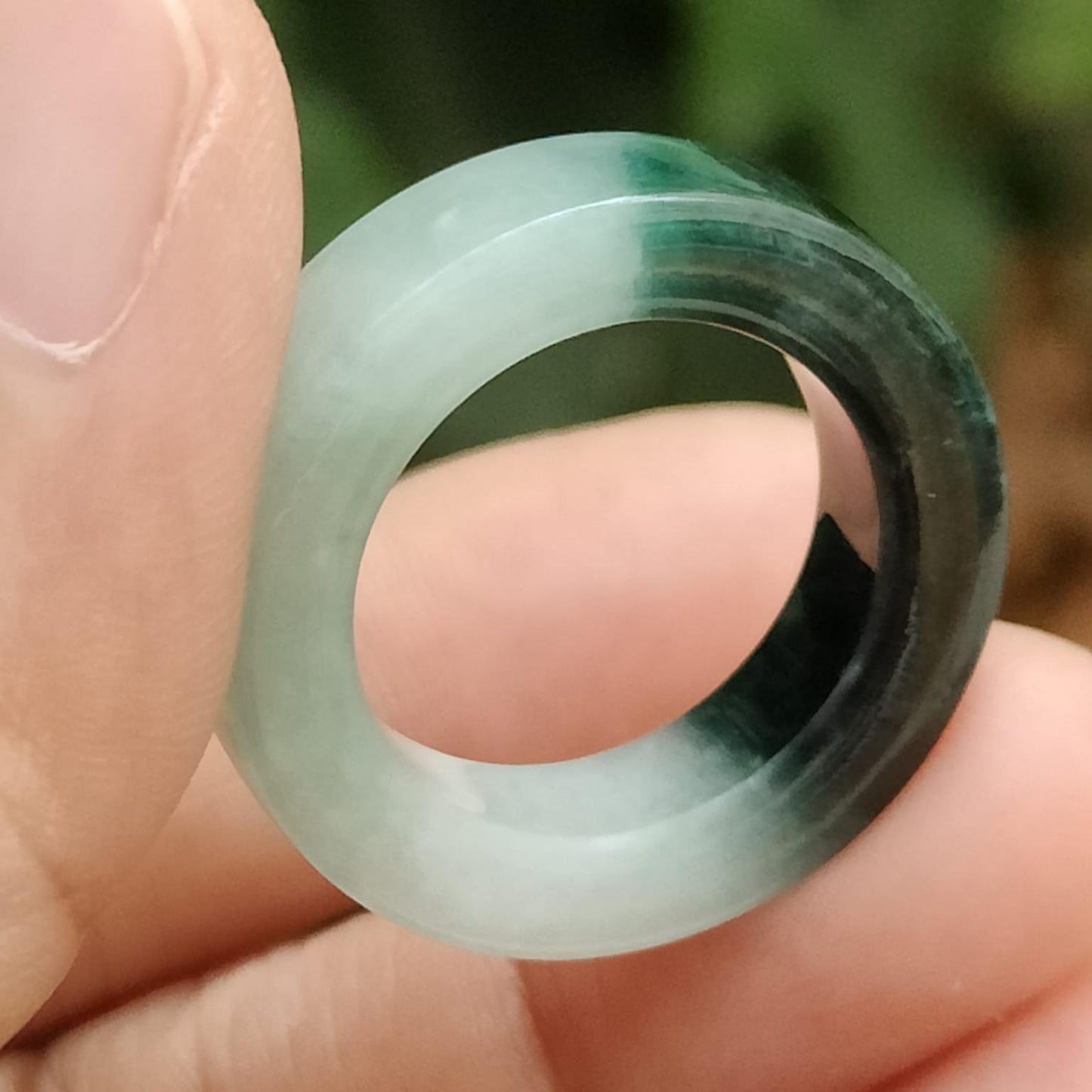 Elemental Conduit" Gradient Jade Ring (Sku: ring17) Yi Pin Qian Jadeites Jade Jewelry ~Your Precious Quintessential ~ Singapore