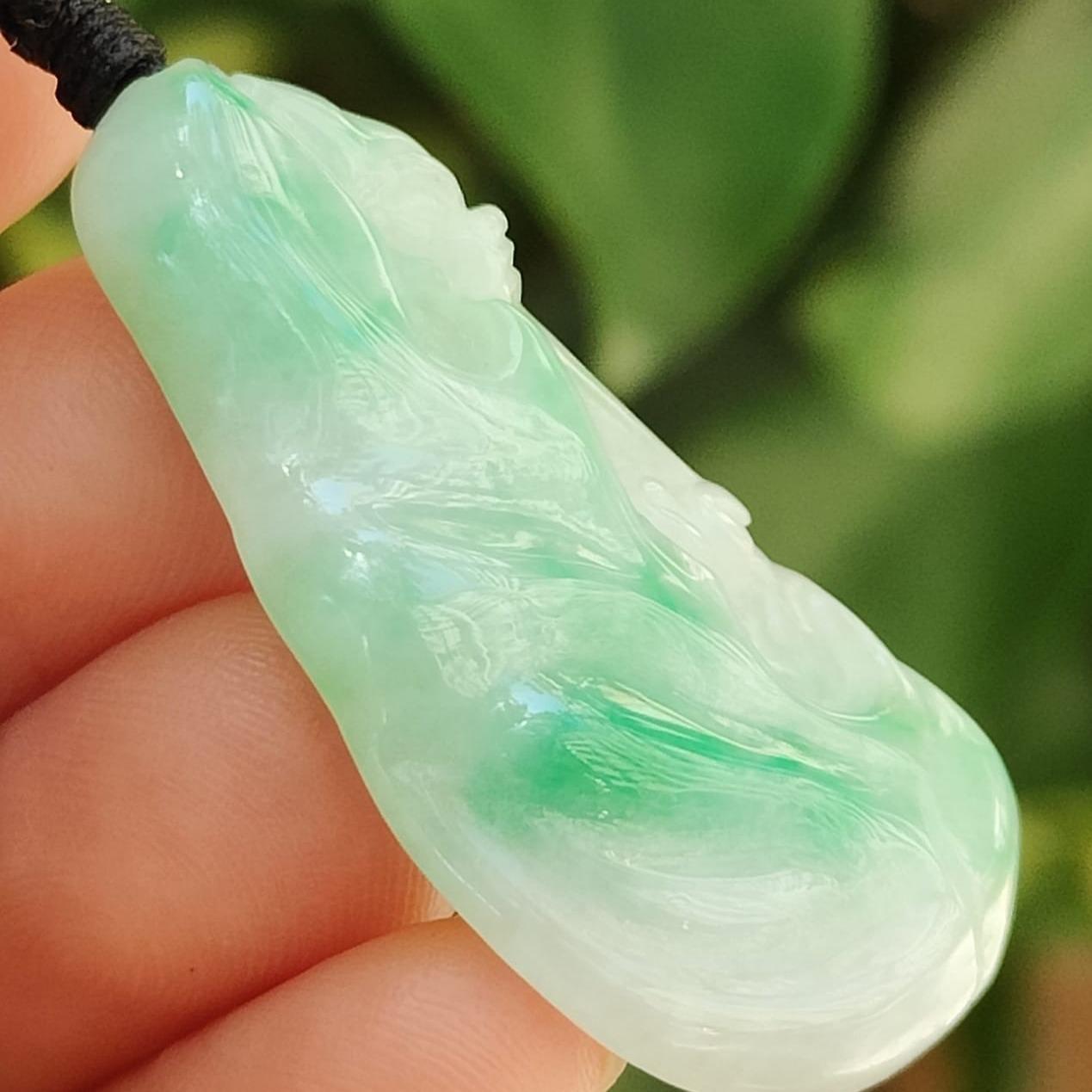 Dragon of the Depths Jadeite Pendant – Five Elements Energy, Certified Legacy Piece (Sku: pendant404) Yi Pin Qian Jadeites Jade Jewelry ~Your Precious Quintessential ~ Singapore
