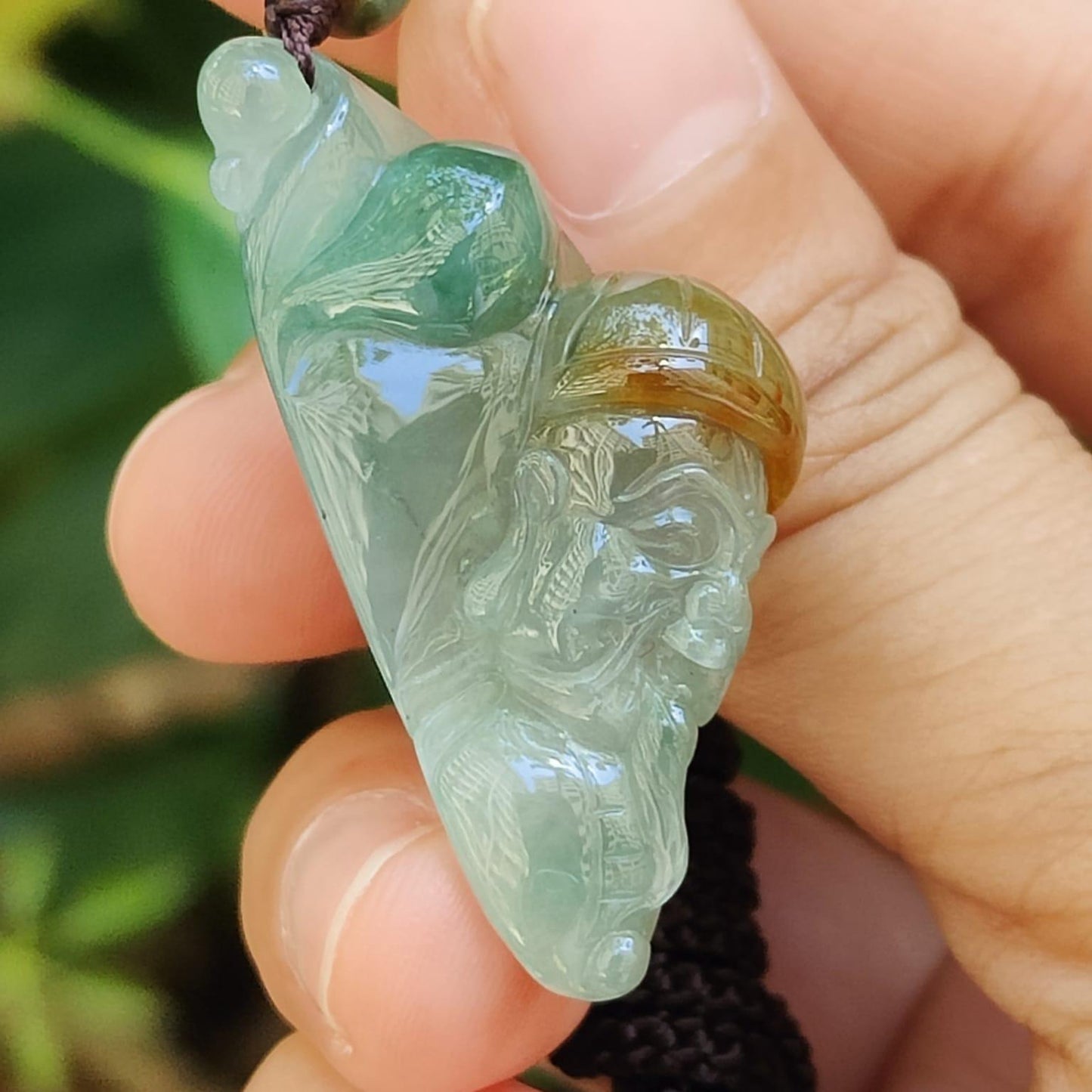 Earth Element Jade Guardian 🪨- Financial Harmony (Sku: pendant433) Yi Pin Qian Jadeites Jade Jewelry ~Your Precious Quintessential ~ Singapore