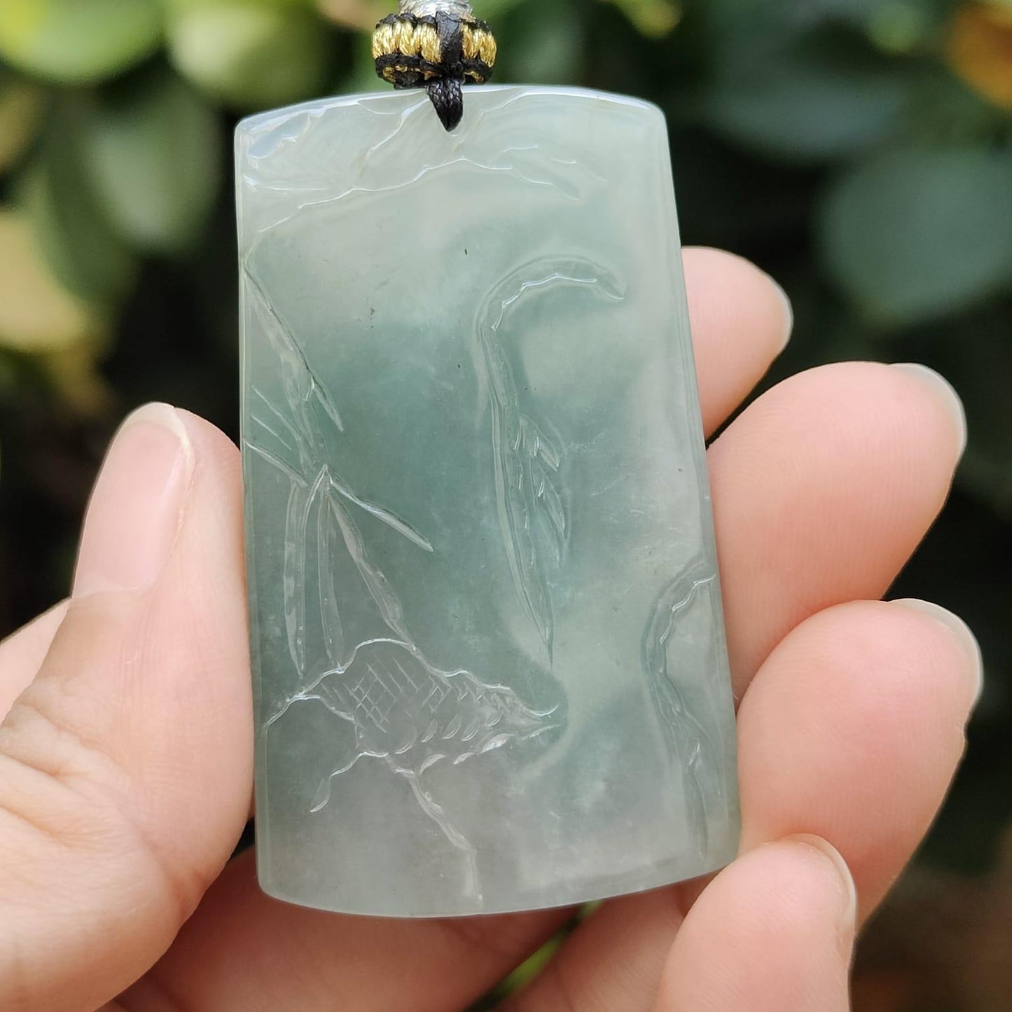 Latest New Arrival Sg Seller Crafted with sceneries on Natural Type A Jadeite Jade as Pendant certificate weighs 24.73 grams, measurement 49 * 29 * 7.6 mm (pendant342) Yi Pin Qian Jadeites Jade Jewelry ~Your Precious Quintessential ~ Singapore