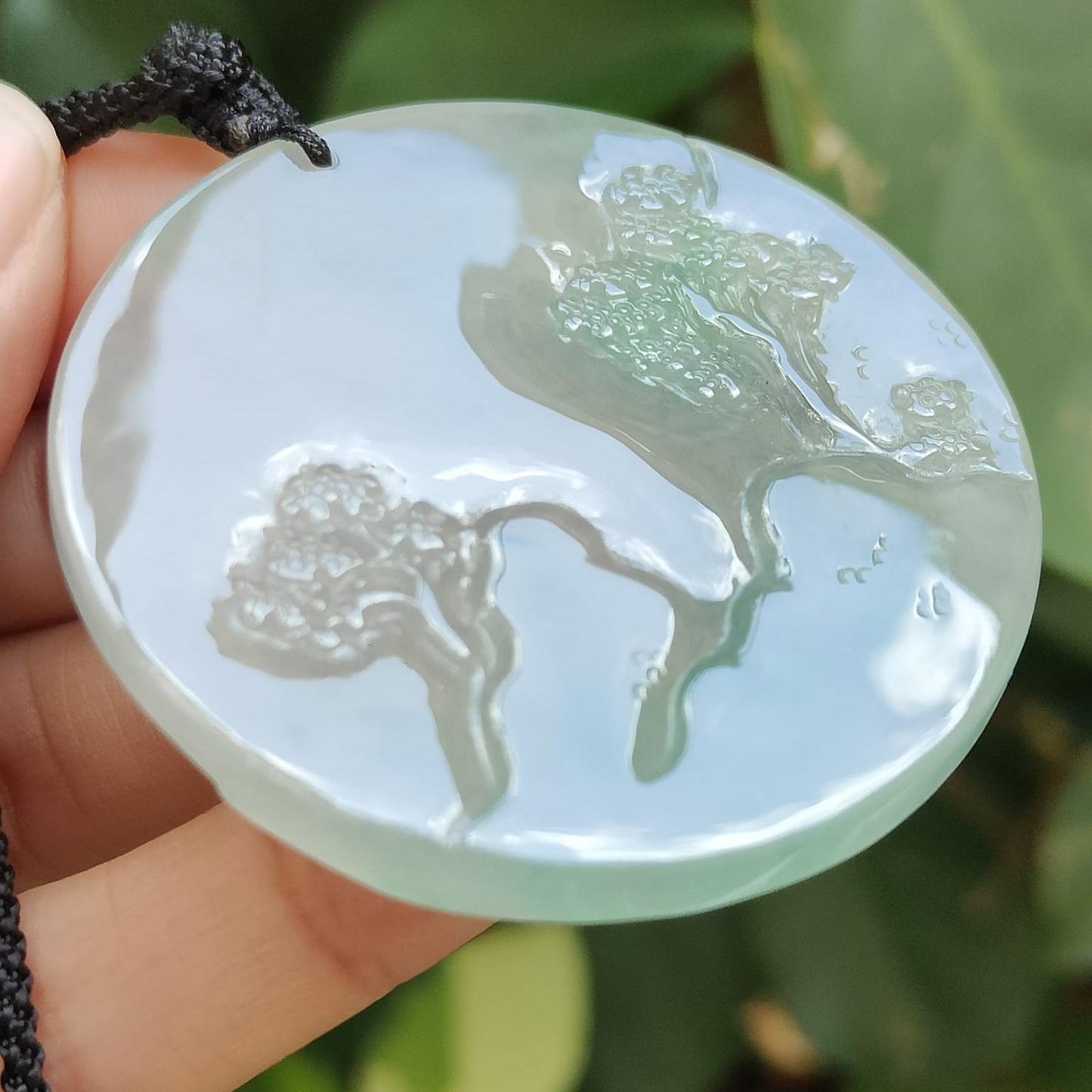 Elemental Balance Natural Jadeite Pendant - Wood-Dominant Energy (Sku: pendant428) Yi Pin Qian Jadeites Jade Jewelry ~Your Precious Quintessential ~ Singapore