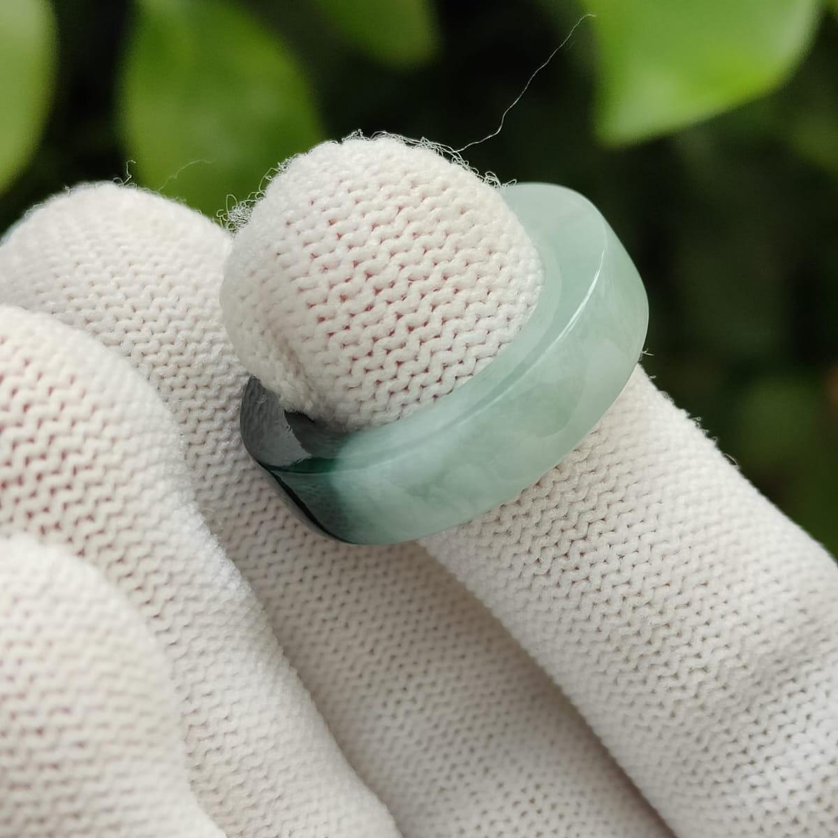 Elemental Conduit" Gradient Jade Ring (Sku: ring17) Yi Pin Qian Jadeites Jade Jewelry ~Your Precious Quintessential ~ Singapore