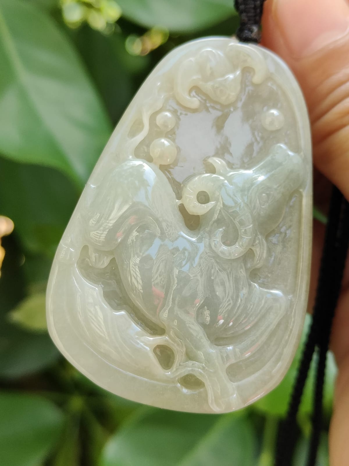 Buffalo & Bat Duo Pendants โ Five Elements Balance, Certified Type A Jadeite, Hand-Refinished (Sku: pendant405 / pendant406) Yi Pin Qian Jadeites Jade Jewelry ~Your Precious Quintessential ~ Singapore