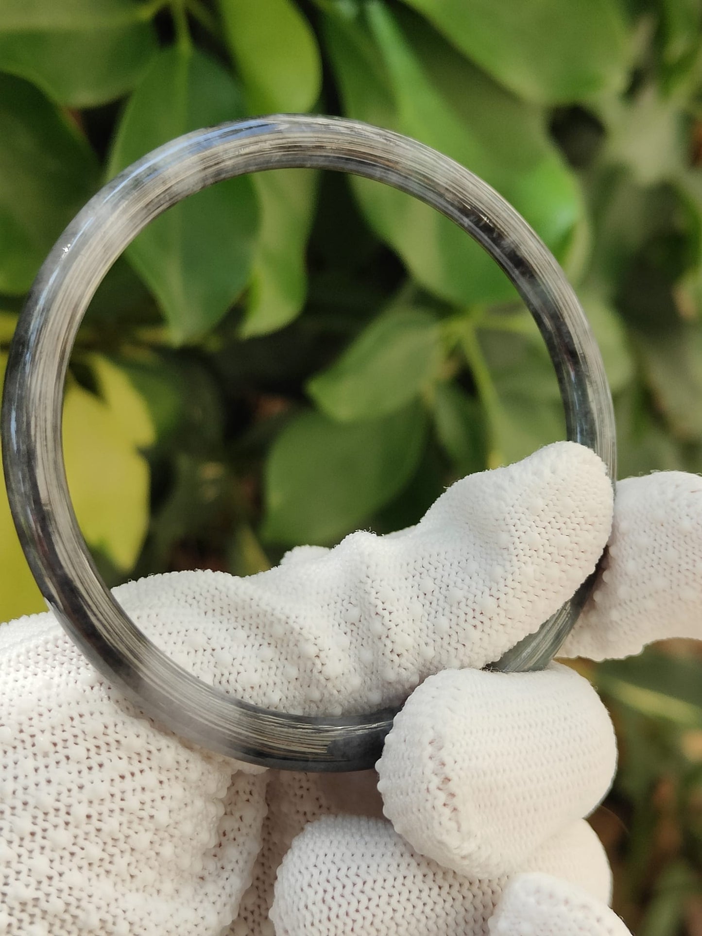 59mm Black Jadeite Bangle – Perfect Circle of Harmony & Strength (bangle30) Yi Pin Qian Jadeites Jade Jewelry ~Your Precious Quintessential ~ Singapore