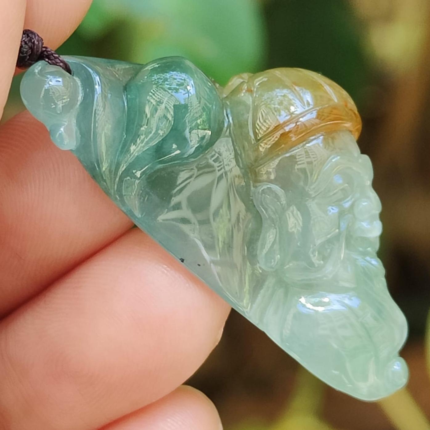 Earth Element Jade Guardian 🪨- Financial Harmony (Sku: pendant433) Yi Pin Qian Jadeites Jade Jewelry ~Your Precious Quintessential ~ Singapore