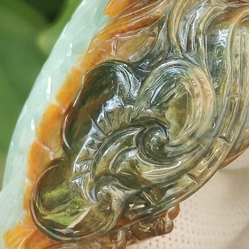 Five Elements Dragon Turtle – Natural Jadeite Harmony, Certified Collector’s Piece (Sku: Hand11) Yi Pin Qian Jadeites Jade Jewelry ~Your Precious Quintessential ~ Singapore