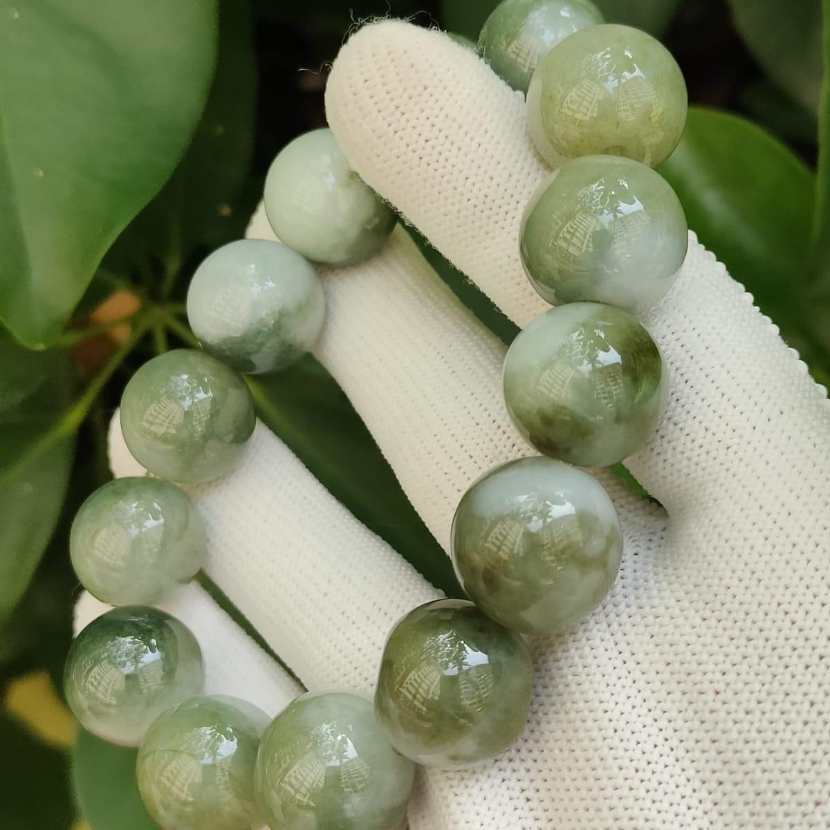 Earth & Water Harmony Bracelet - Natural Jadeite Jewelry (Sku: bracelet50) Yi Pin Qian Jadeites Jade Jewelry ~Your Precious Quintessential ~ Singapore