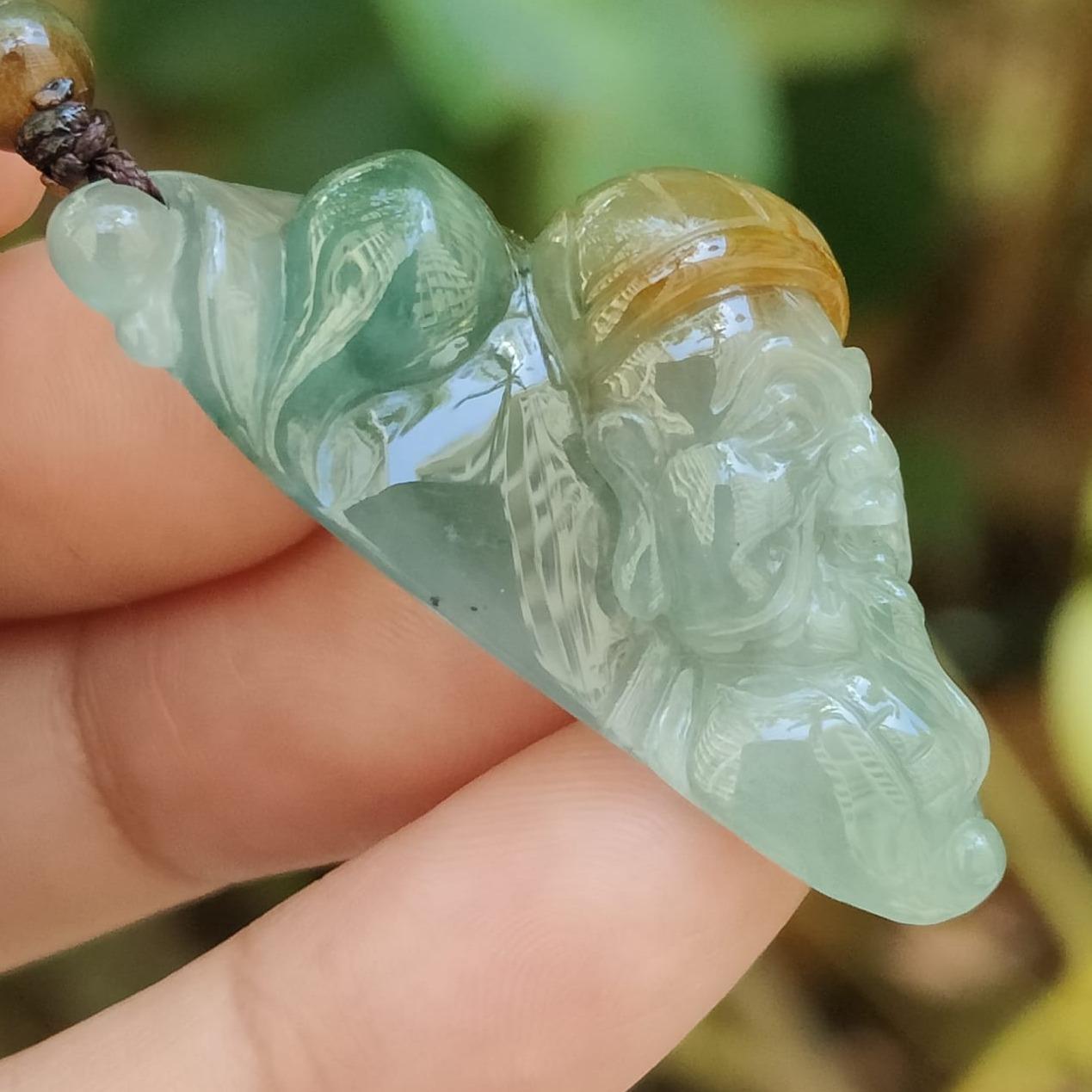 Earth Element Jade Guardian 🪨- Financial Harmony (Sku: pendant433) Yi Pin Qian Jadeites Jade Jewelry ~Your Precious Quintessential ~ Singapore