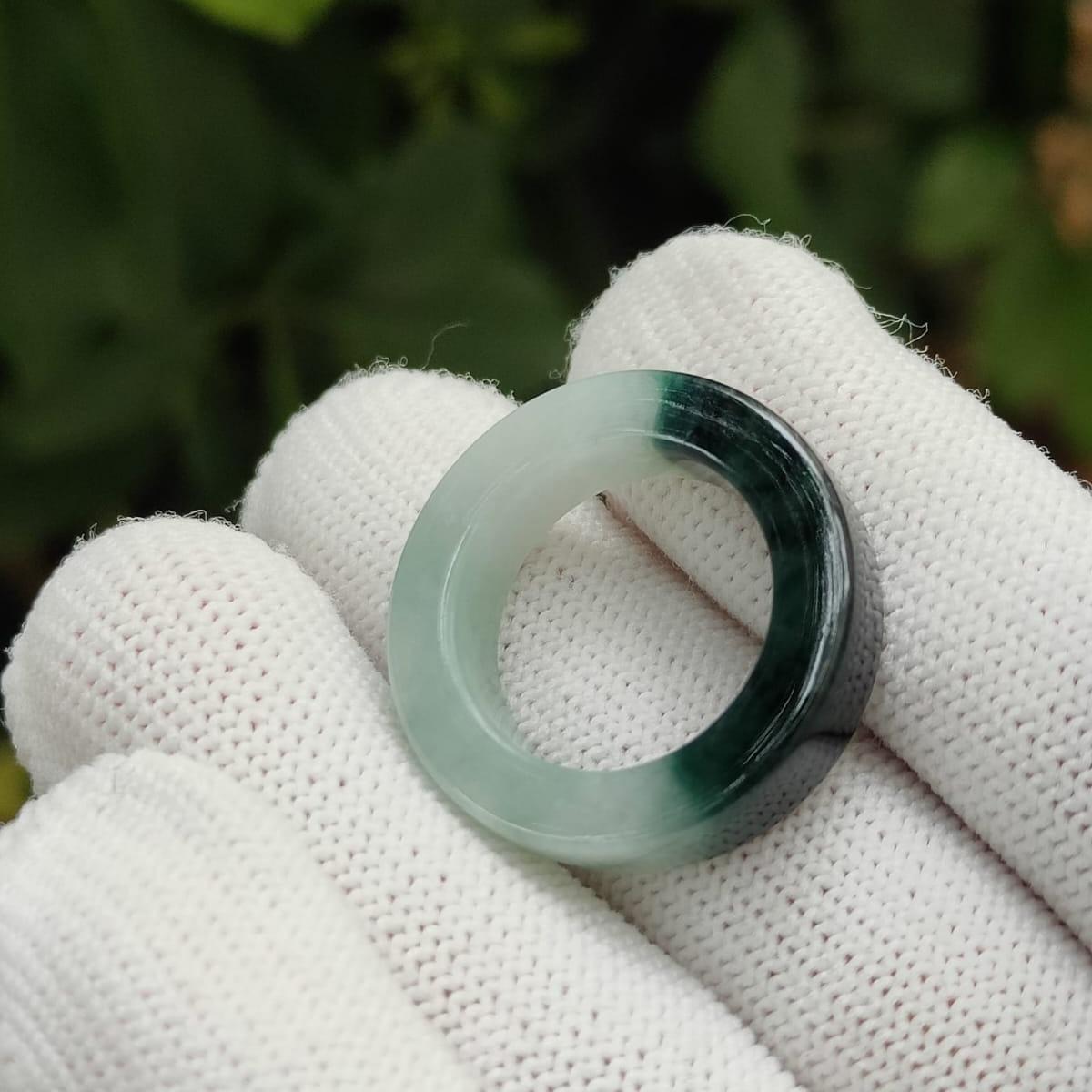 Elemental Conduit" Gradient Jade Ring (Sku: ring17) Yi Pin Qian Jadeites Jade Jewelry ~Your Precious Quintessential ~ Singapore