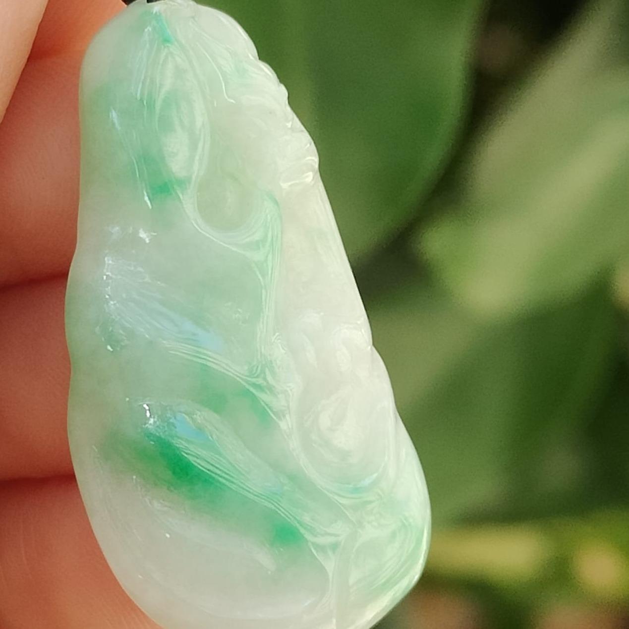 Dragon of the Depths Jadeite Pendant – Five Elements Energy, Certified Legacy Piece (Sku: pendant404) Yi Pin Qian Jadeites Jade Jewelry ~Your Precious Quintessential ~ Singapore