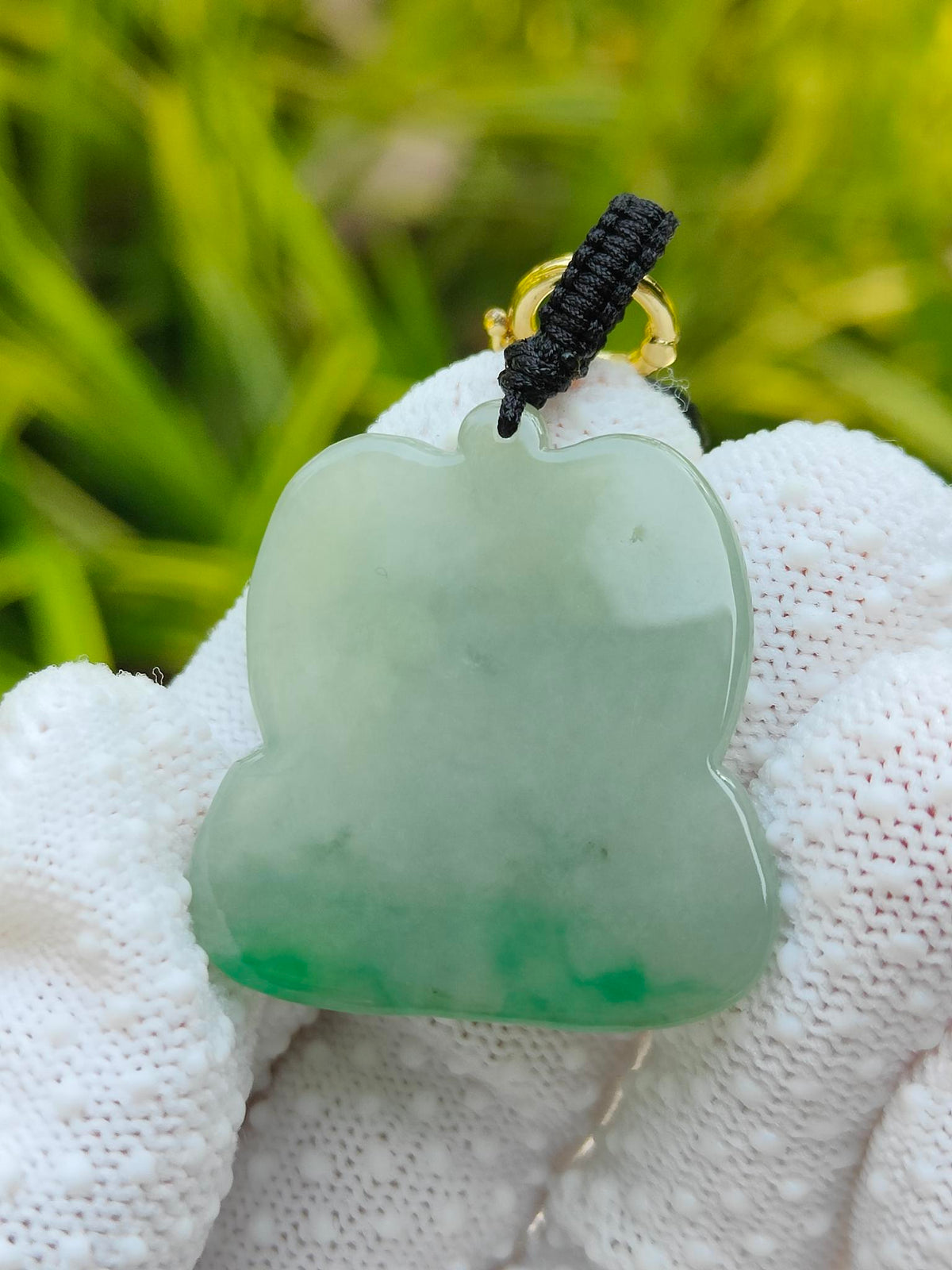 Natural Type A Jadeite Mandarin Ducks Pendant | Light Green with Green Hue | 8.93g | Certified | Wood & Water Harmony - SKU: Pendant2603 Yi Pin Qian - Singapore Jade Shop