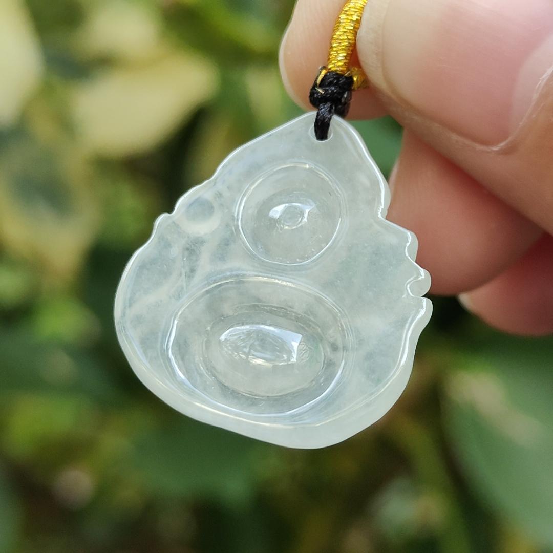 New Arrival Crafted as Baby Buddha on Natural Type A Jadeite Jade as Pendant certificate weighs3.89 grams, measurement 23.8 * 21.8 * 4.8 mm (pendant339) Yi Pin Qian Jadeites Jade Jewelry ~Your Precious Quintessential ~ Singapore