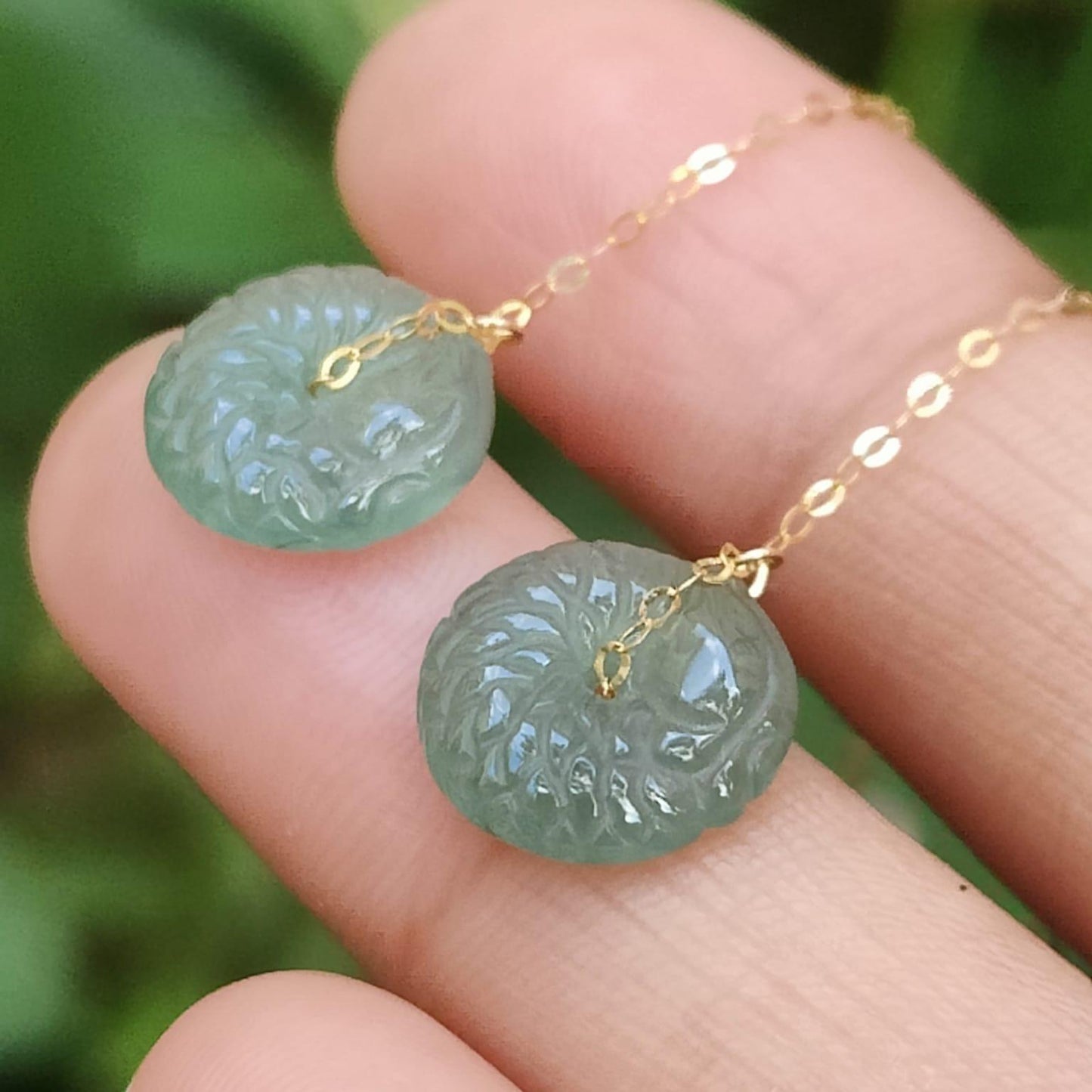 ⚖️ Gold & Jade Equilibrium Earrings - Metal's Strength, Water's Clarity (Sku: 18k16) Yi Pin Qian Jadeites Jade Jewelry ~Your Precious Quintessential ~ Singapore