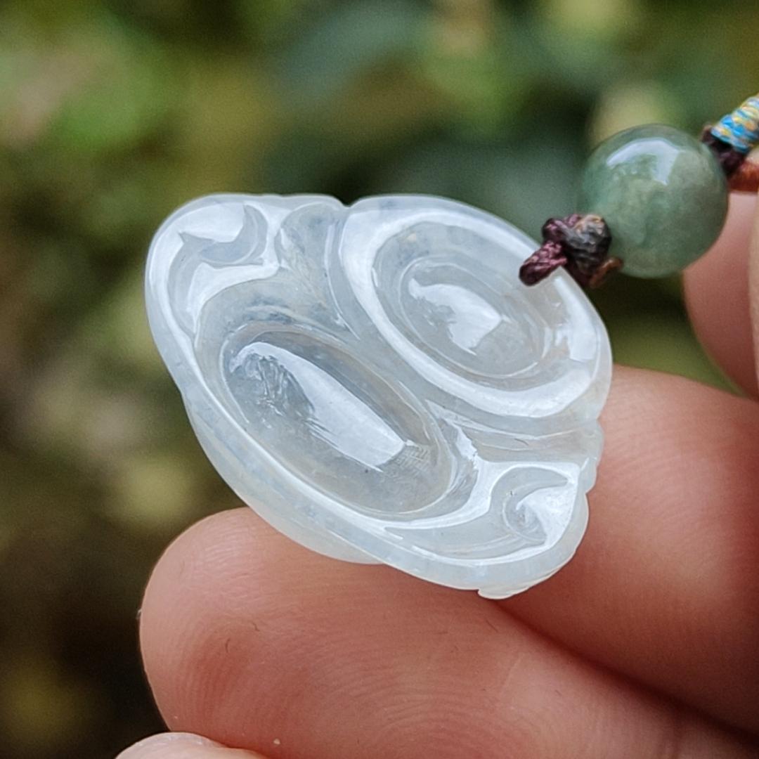 New Arrival Sg Local Seller - Natural Type A Jadeite Jade crafted as Milo Buddha Pendant certificate weighs 3.76 grams, measurement 18.6 * 22.3 * 6.2 mm (pendant352) Yi Pin Qian Jadeites Jade Jewelry ~Your Precious Quintessential ~ Singapore