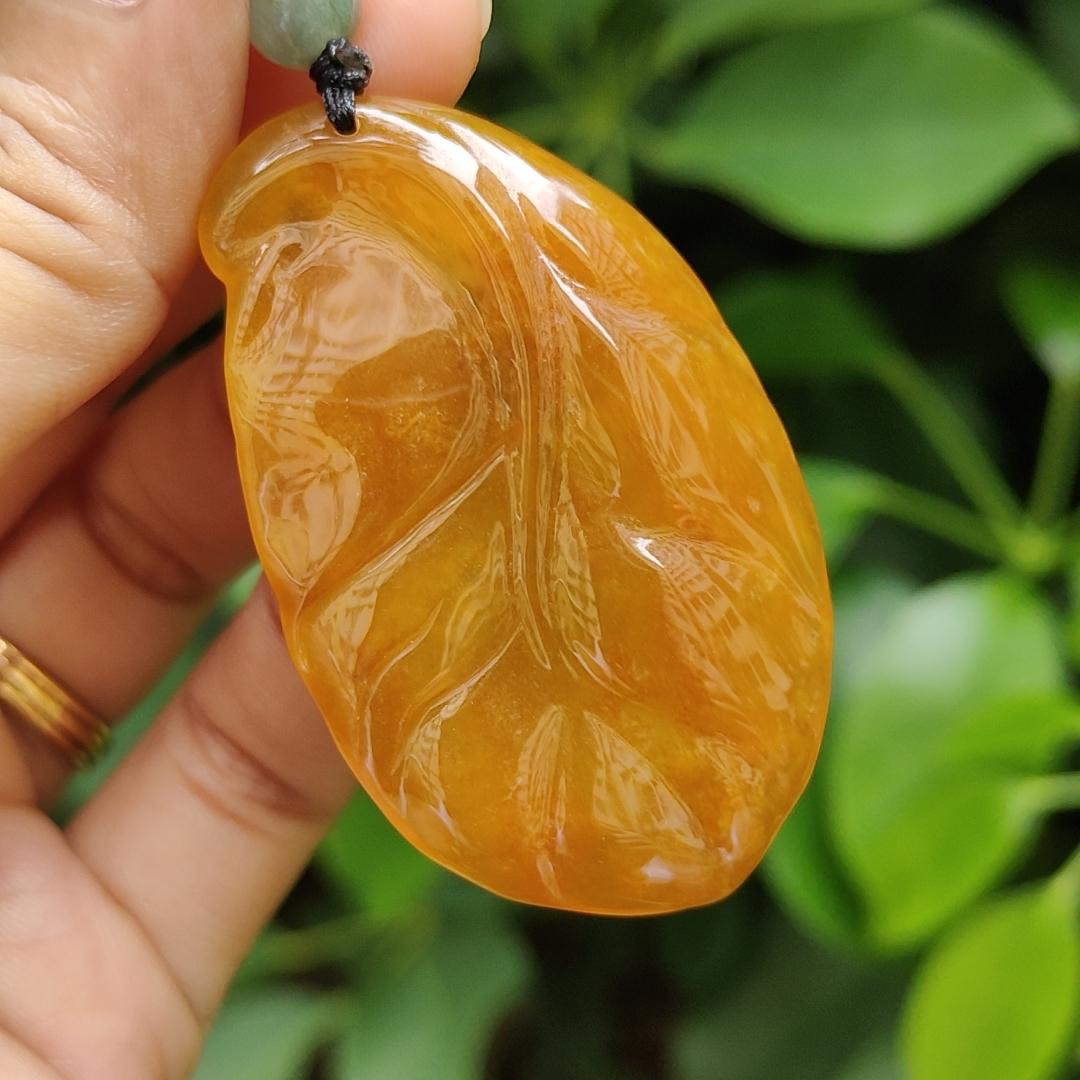 Crafted as The Enlightenment Pendant Rare Premium Natural Type A Jadeite Jade certificate weighs 15.96 grams, measurement 52.8 * 31.8 * 7 mm (pendant357) Yi Pin Qian Jadeites Jade Jewelry ~Your Precious Quintessential ~ Singapore