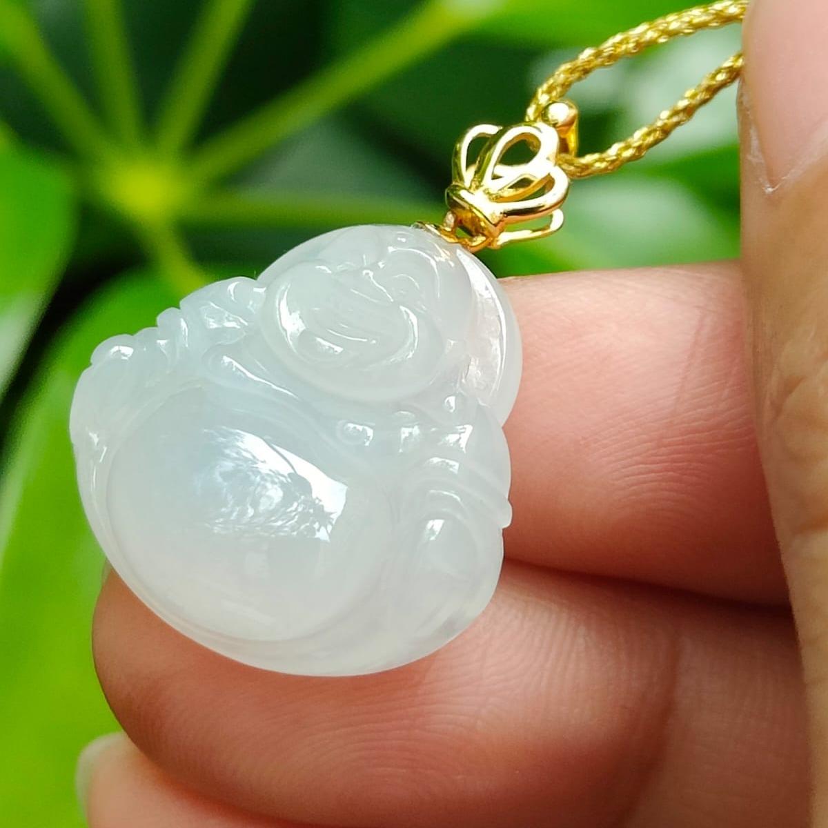 Urban Alchemist Jade Buddha Pendant (Sku: 18kp114) Yi Pin Qian Jadeites Jade Jewelry ~Your Precious Quintessential ~ Singapore
