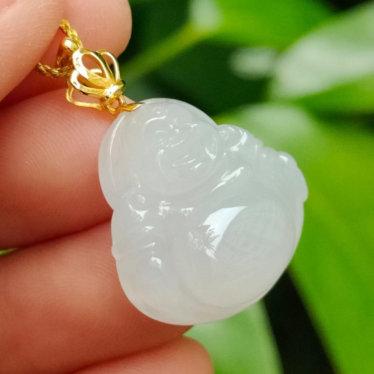 Urban Alchemist Jade Buddha Pendant (Sku: 18kp114) Yi Pin Qian Jadeites Jade Jewelry ~Your Precious Quintessential ~ Singapore