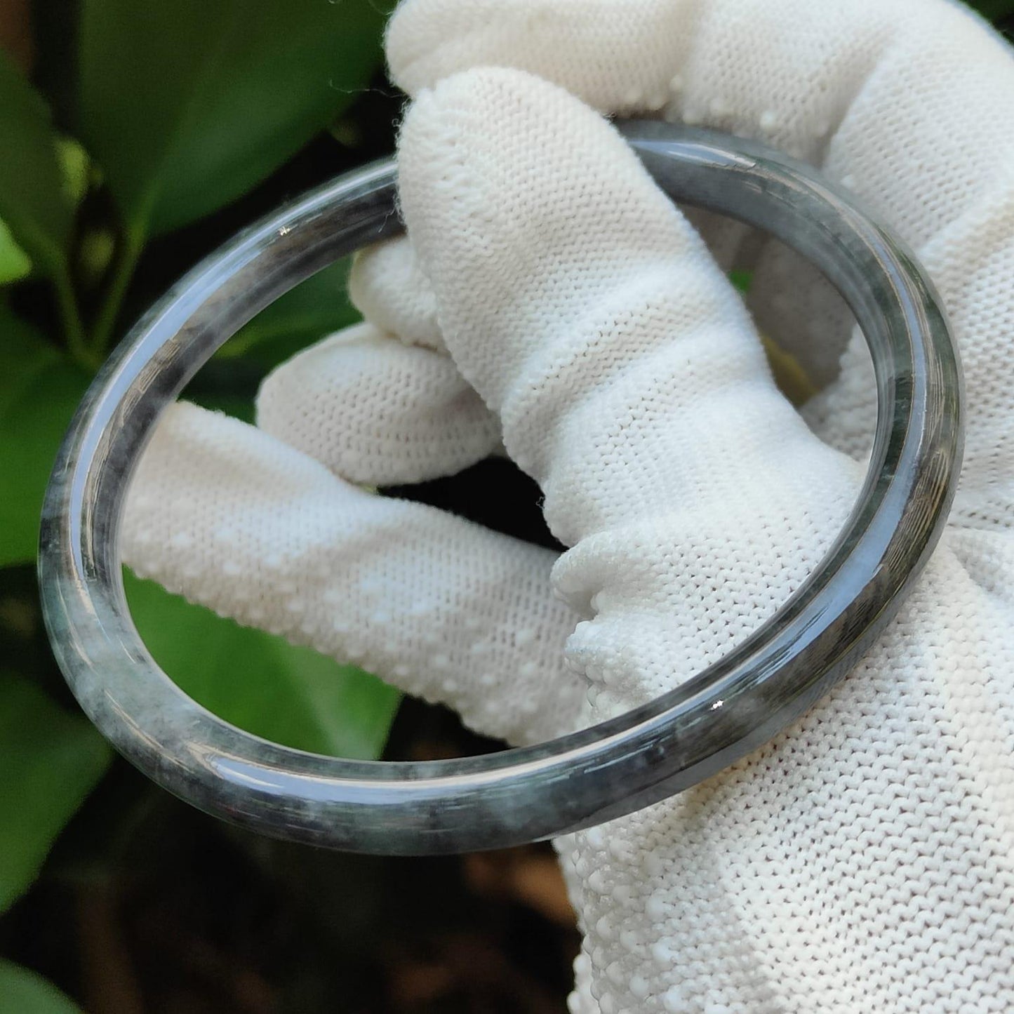 🪨 Black Wuji Jadeite Bangle 💧 | Zi Wei Dou Shu-Infused for Singapore’s Visionaries (Sku: bangle38)