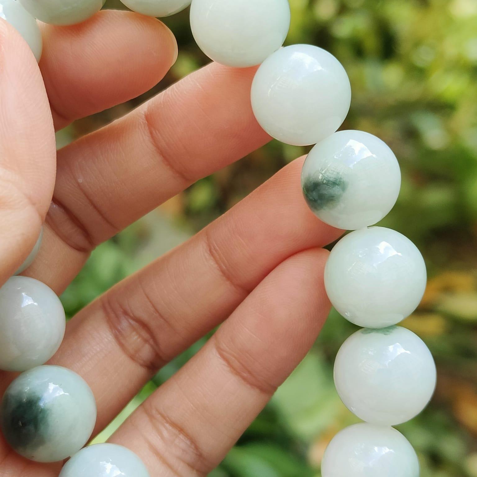Wood Element Jade Bracelet | Grounding Energy | Natural Type A Jadeite (Sku: bracelet51) Yi Pin Qian Jadeites Jade Jewelry ~Your Precious Quintessential ~ Singapore