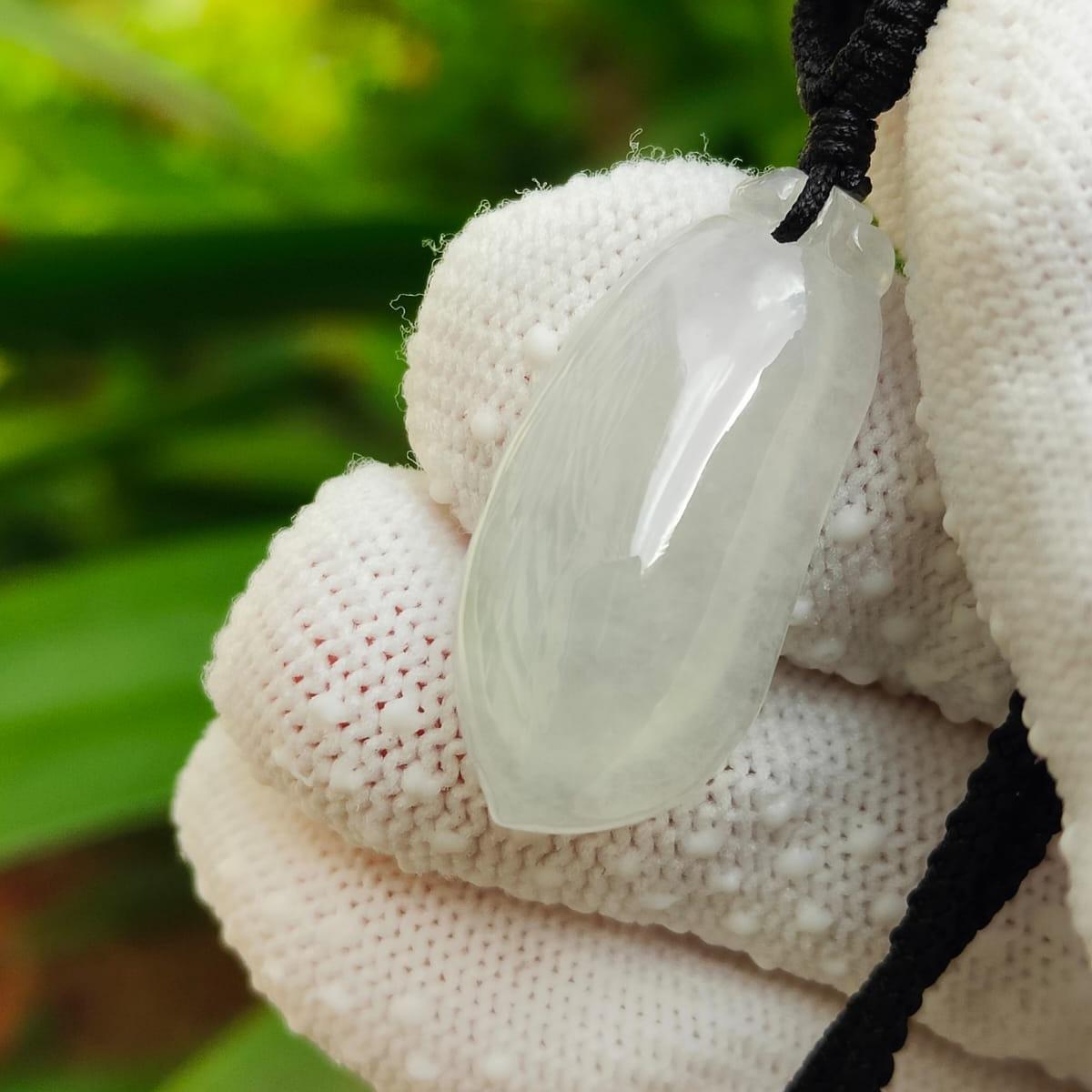 🌀 Flow of Fortune: Natural Type A Fugua Jadeite Pendant (Wood & Water Elements) (Sku: pendant438) Yi Pin Qian Jadeites Jade Jewelry ~Your Precious Quintessential ~ Singapore