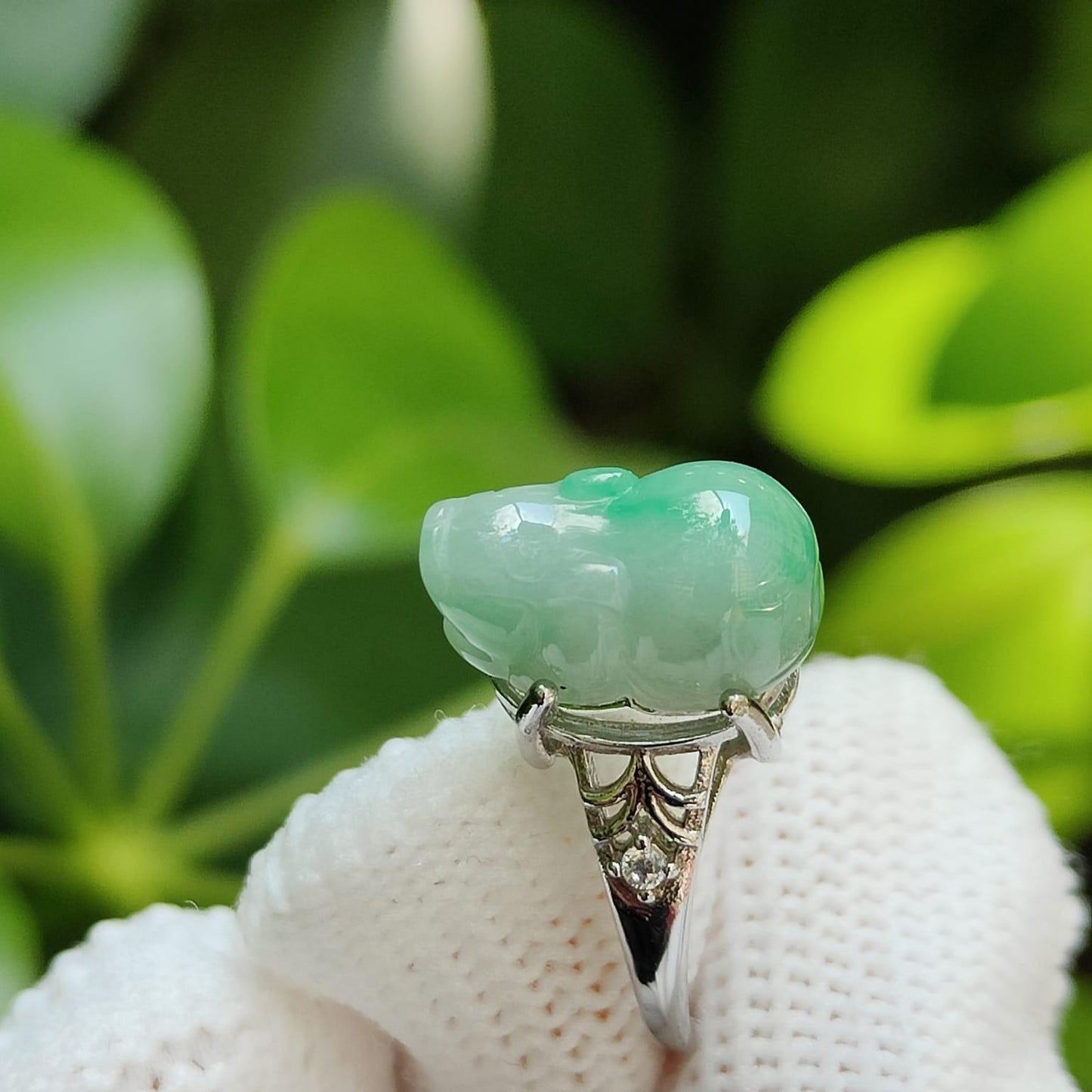 🌿 Elemental Harmony Ring - For All Seekers of Fortune 🌌 - (Sku: S925ring29) Yi Pin Qian Jadeites Jade Jewelry ~Your Precious Quintessential ~ Singapore