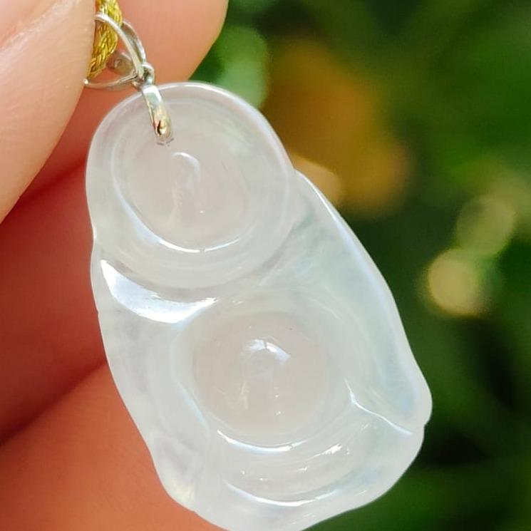 Laughing Buddha Jadeite Pendant – Five Elements Harmony, 18K Gold, Certified Type A (Sku: 18kp110) Yi Pin Qian Jadeites Jade Jewelry ~Your Precious Quintessential ~ Singapore