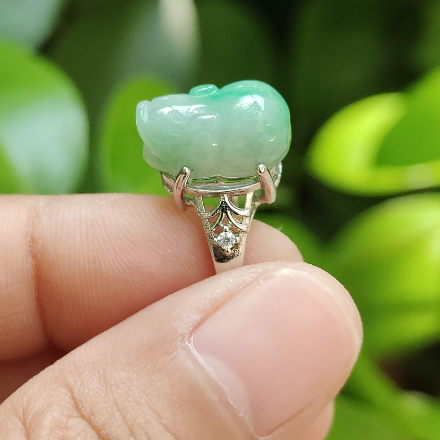 🌿 Elemental Harmony Ring - For All Seekers of Fortune 🌌 - (Sku: S925ring29) Yi Pin Qian Jadeites Jade Jewelry ~Your Precious Quintessential ~ Singapore