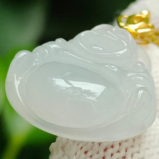 Urban Alchemist Jade Buddha Pendant (Sku: 18kp114) Yi Pin Qian Jadeites Jade Jewelry ~Your Precious Quintessential ~ Singapore