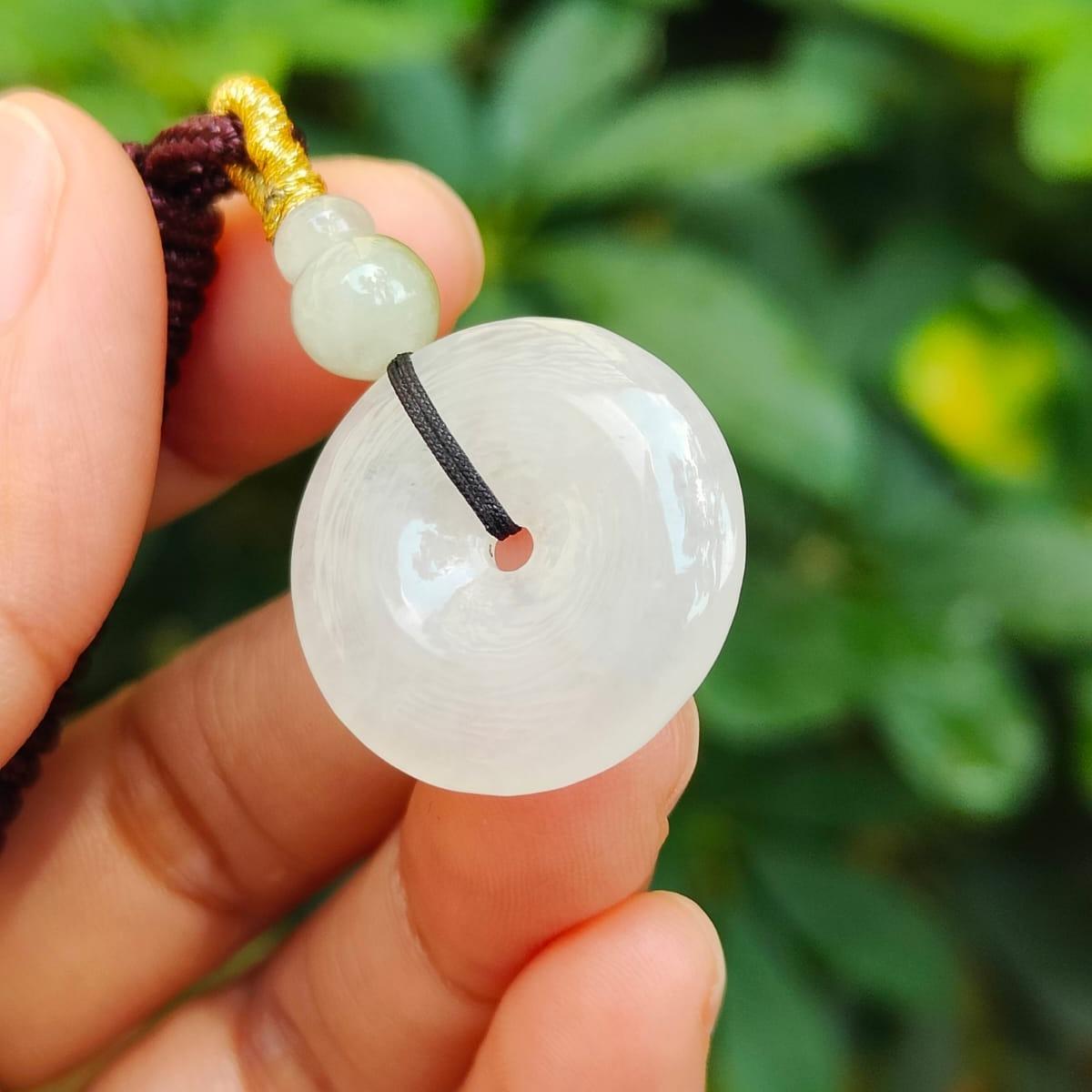 Harmony Circle Jade Pendant - Natural Type A Jadeite (Sku: pendant414) Yi Pin Qian Jadeites Jade Jewelry ~Your Precious Quintessential ~ Singapore