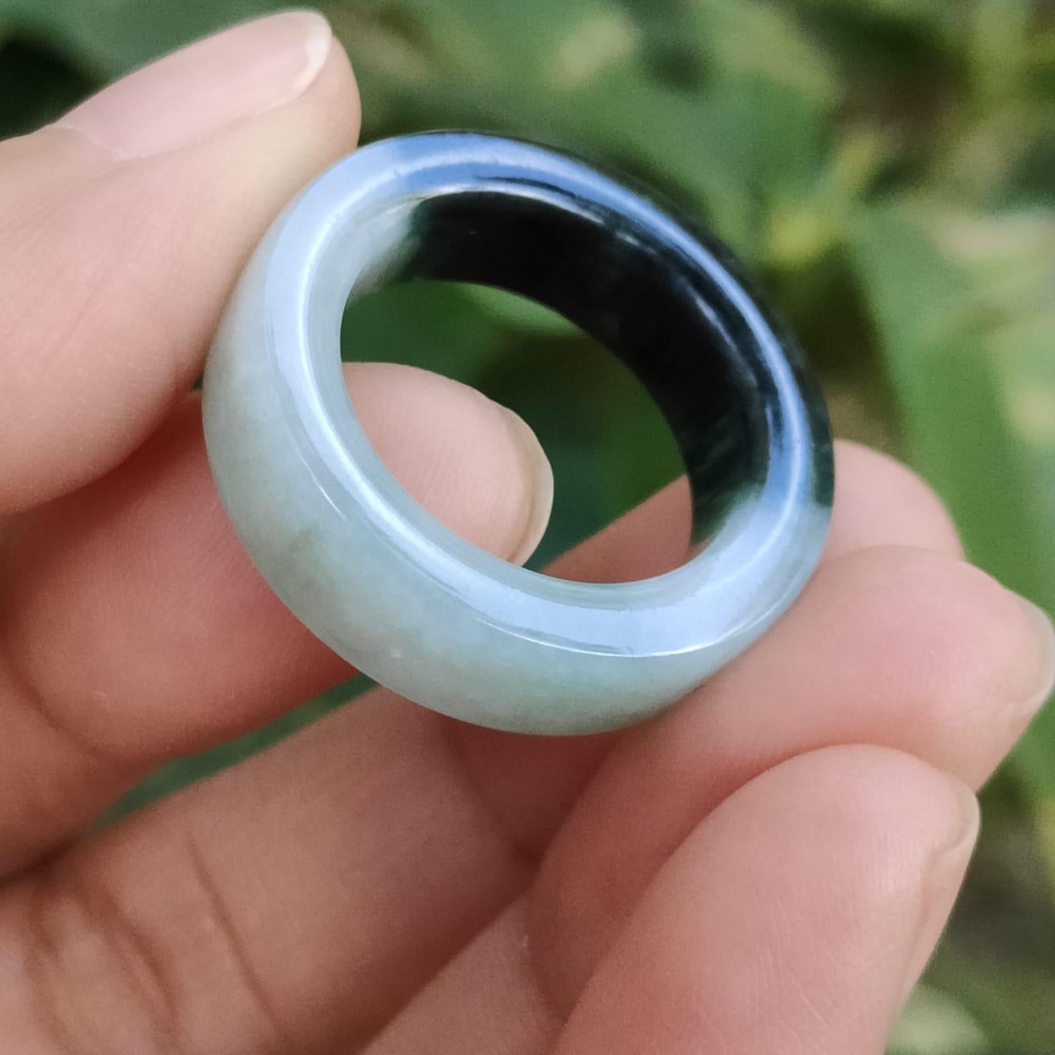 🌊⛰ Depth Dancer Ring - Water's Strategy, Earth's Resolve (Sku: ring18) Yi Pin Qian Jadeites Jade Jewelry ~Your Precious Quintessential ~ Singapore