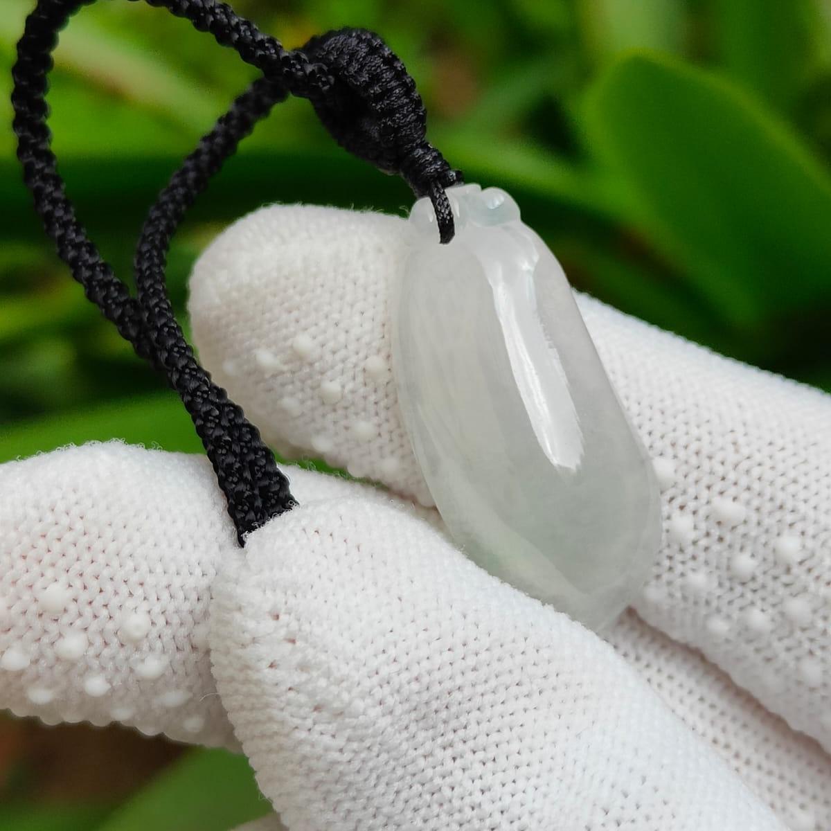 🌀 Flow of Fortune: Natural Type A Fugua Jadeite Pendant (Wood & Water Elements) (Sku: pendant438) Yi Pin Qian Jadeites Jade Jewelry ~Your Precious Quintessential ~ Singapore