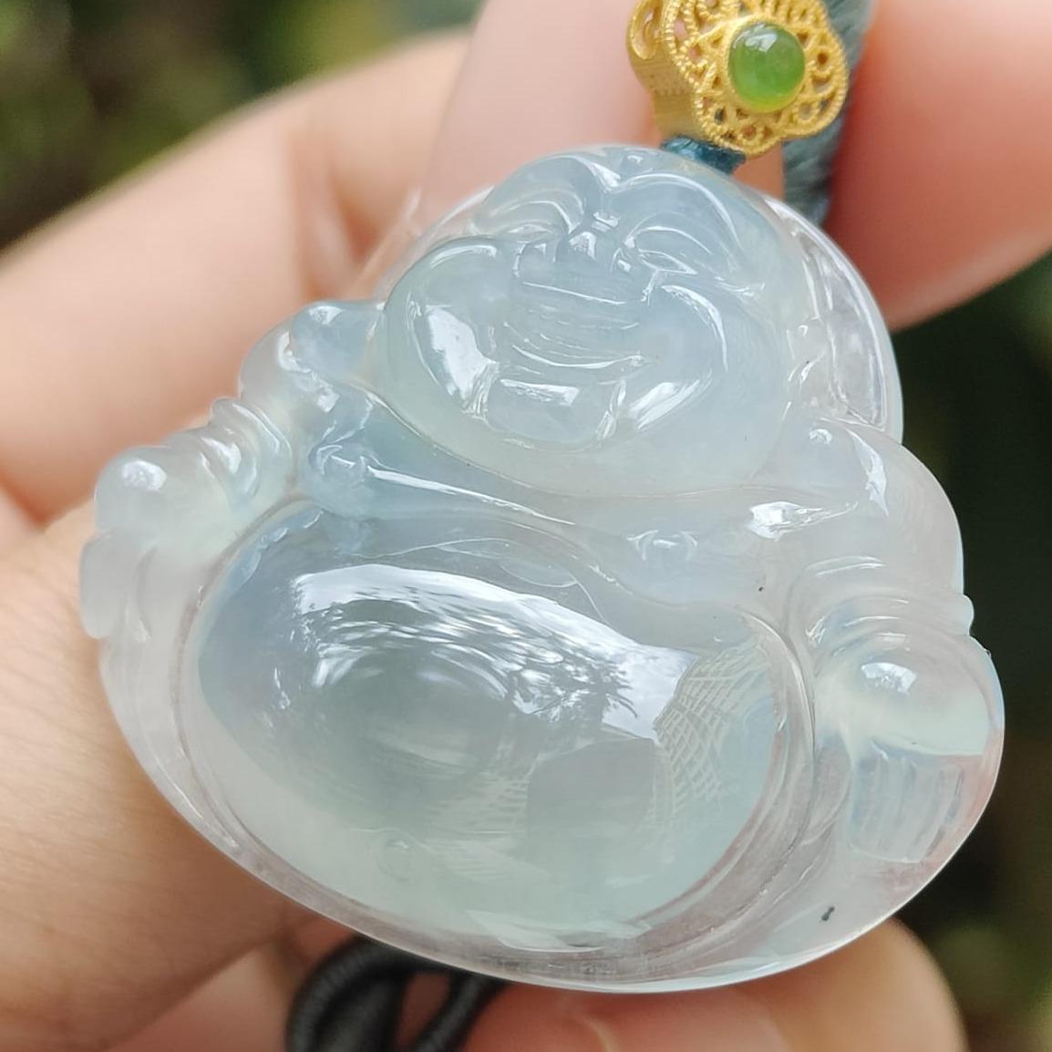Water Essence Jade Buddha 💧- Financial Fluidity (Sku: pendant435) Yi Pin Qian Jadeites Jade Jewelry ~Your Precious Quintessential ~ Singapore