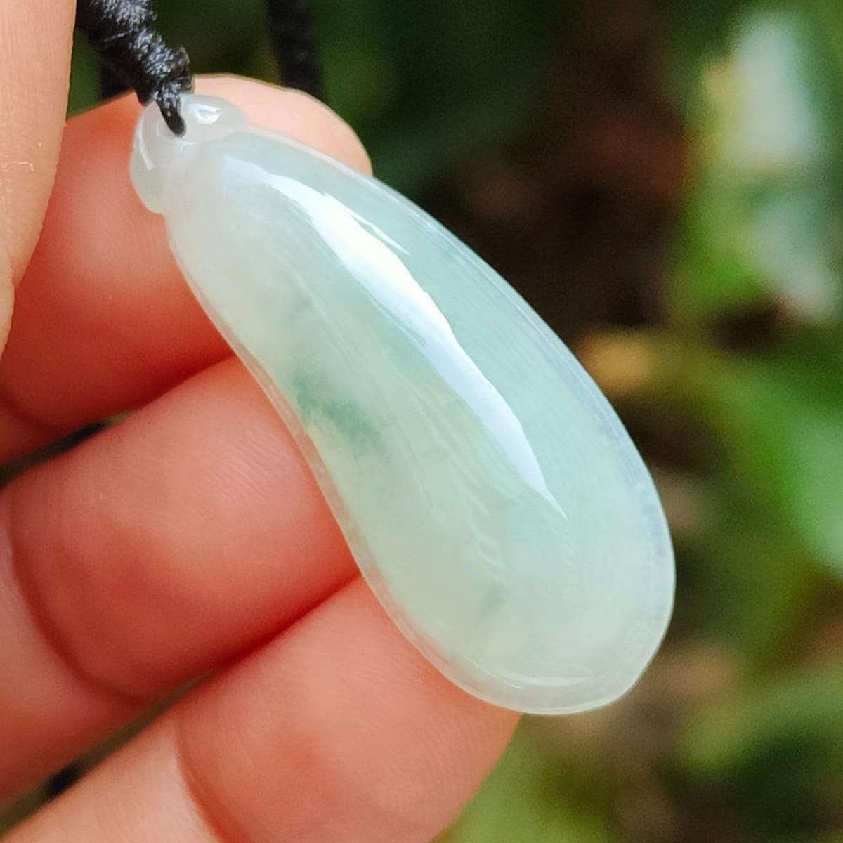 Water Essence Jade Pendant 💧- Fluid Prosperity (Sku: pendant432) Yi Pin Qian Jadeites Jade Jewelry ~Your Precious Quintessential ~ Singapore