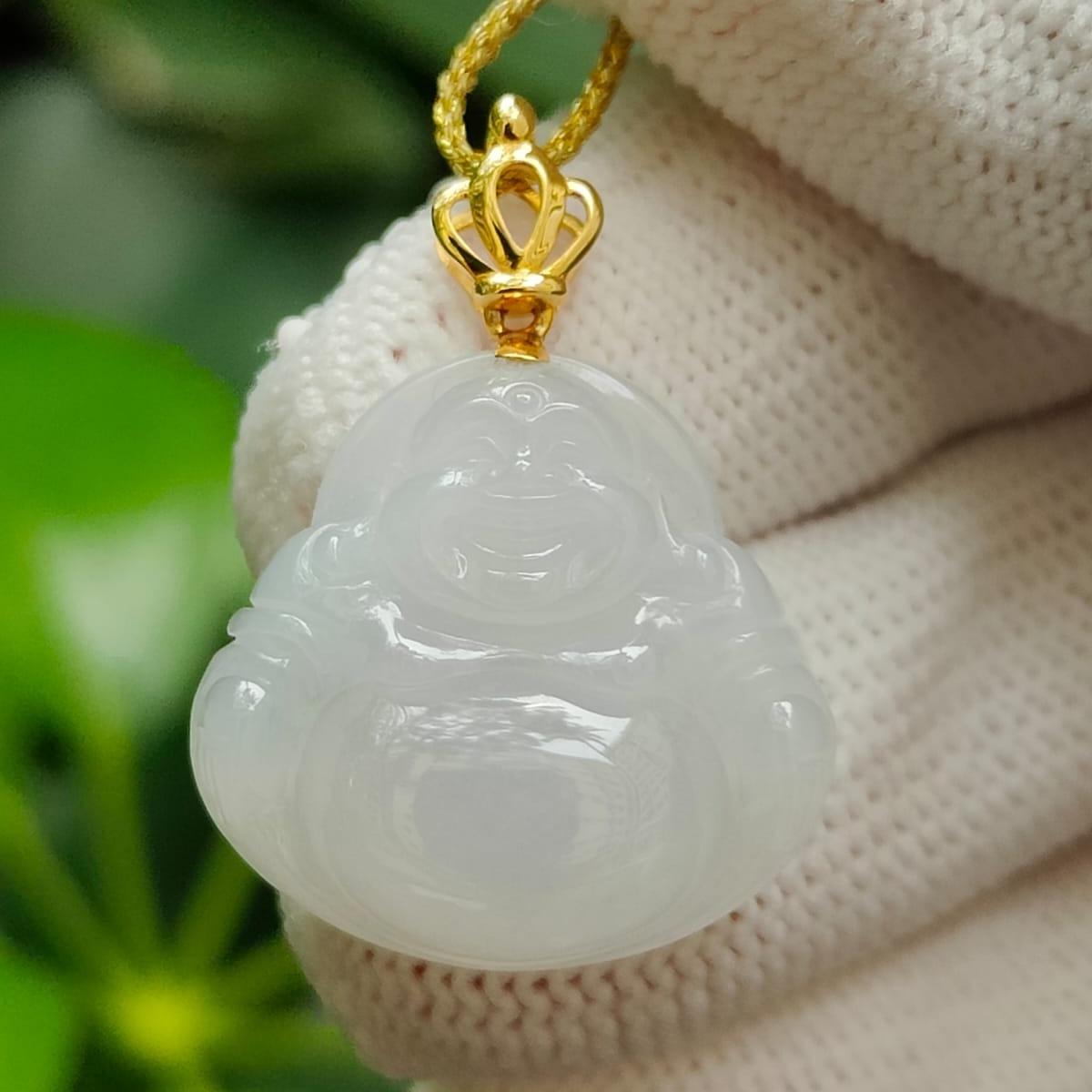 Urban Alchemist Jade Buddha Pendant (Sku: 18kp114) Yi Pin Qian Jadeites Jade Jewelry ~Your Precious Quintessential ~ Singapore