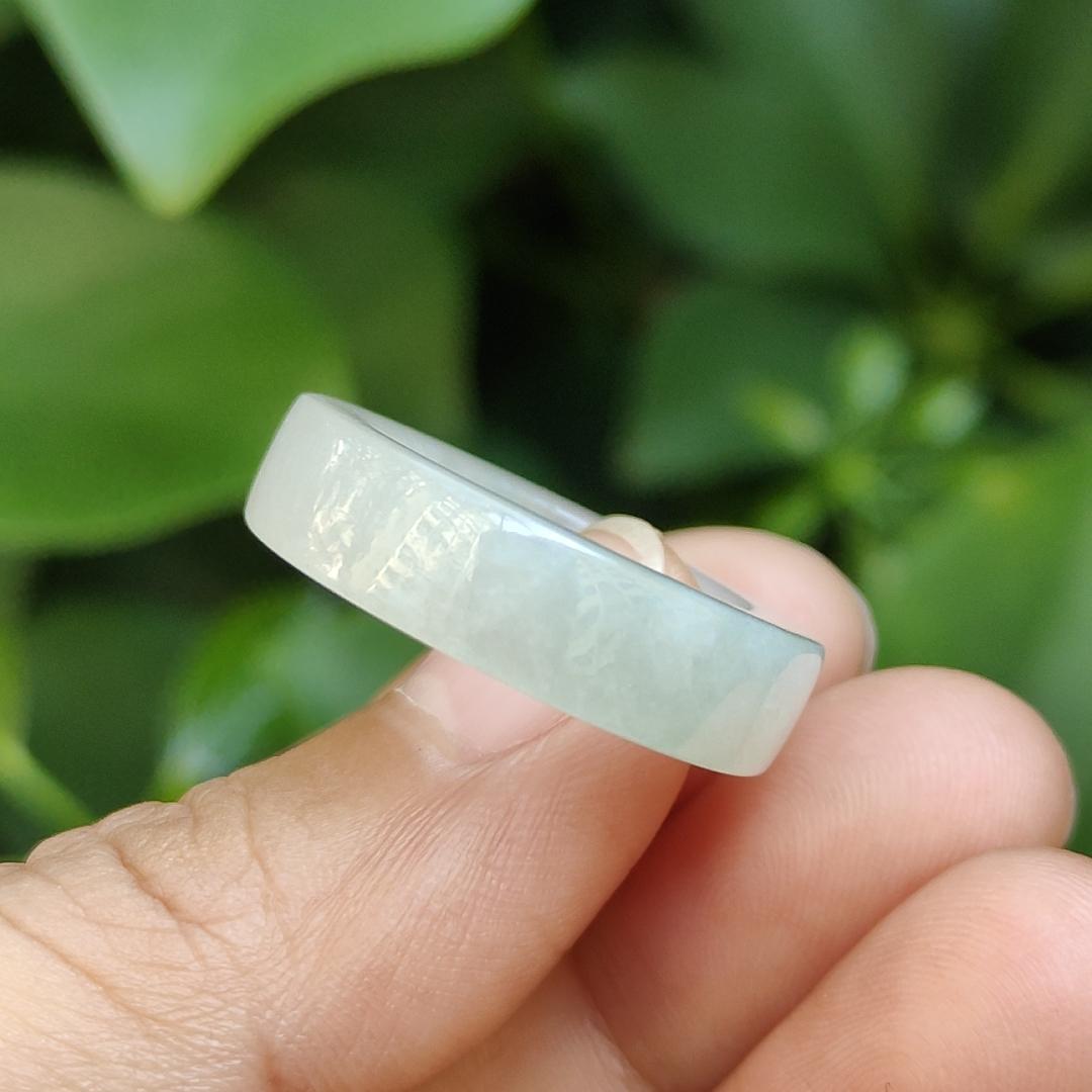 18mm Ring Size Natural Type A Jadeite Jade Crafted as Ring, QIC labs approved certificate weighs 5.09 grams, measurement 6.5 * 3.8 mm (ring13) Yi Pin Qian Jadeites Jade Jewelry ~Your Precious Quintessential ~ Singapore