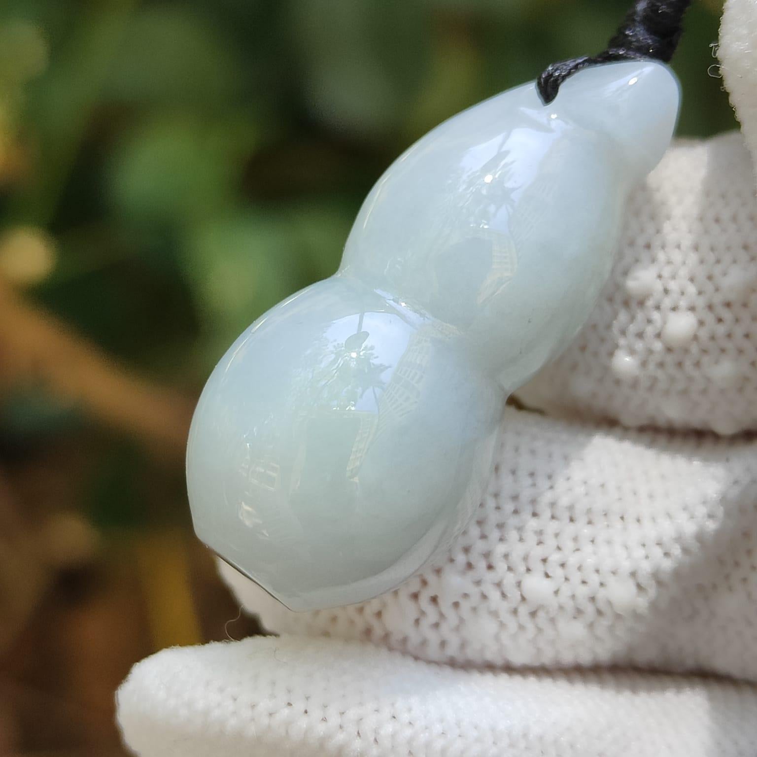 Water Energy Gourd Pendant 💧- Office Harmony (Sku: pendant437) Yi Pin Qian Jadeites Jade Jewelry ~Your Precious Quintessential ~ Singapore