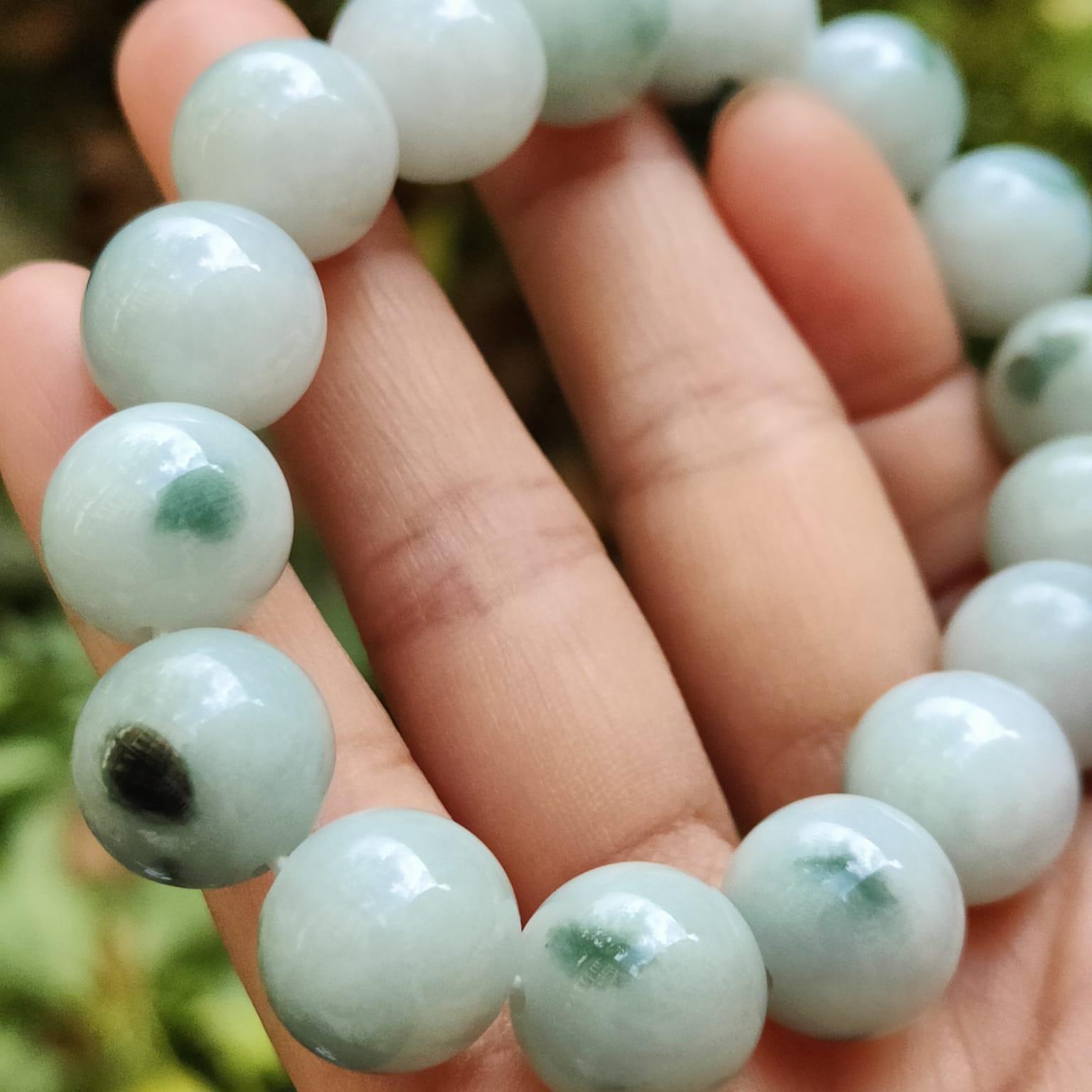 Wood Element Jade Bracelet | Grounding Energy | Natural Type A Jadeite (Sku: bracelet51) Yi Pin Qian Jadeites Jade Jewelry ~Your Precious Quintessential ~ Singapore
