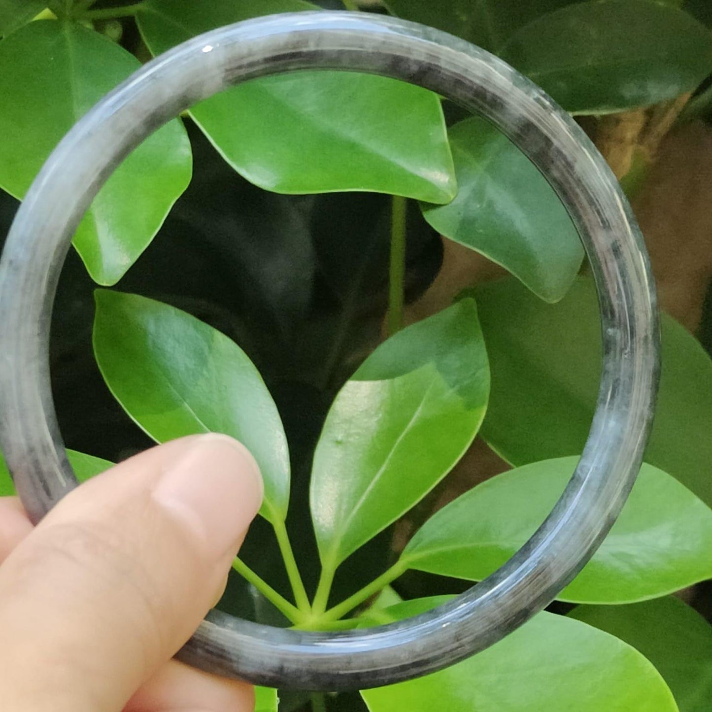 🪨 Black Wuji Jadeite Bangle 💧 | Zi Wei Dou Shu-Infused for Singapore’s Visionaries (Sku: bangle38)
