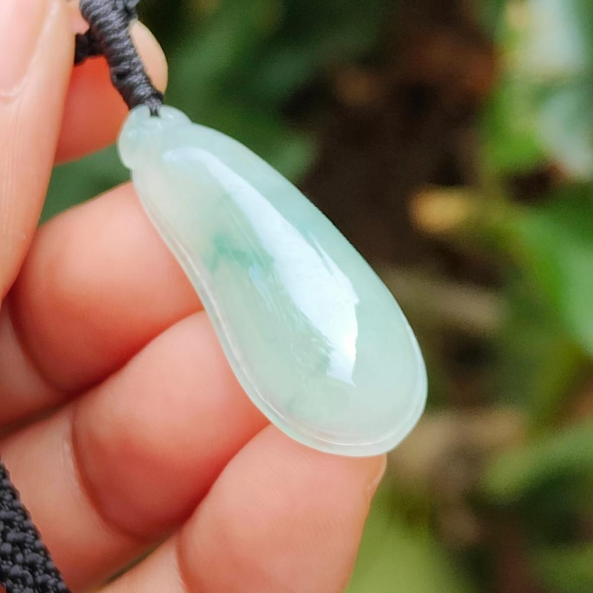 Water Essence Jade Pendant 💧- Fluid Prosperity (Sku: pendant432) Yi Pin Qian Jadeites Jade Jewelry ~Your Precious Quintessential ~ Singapore