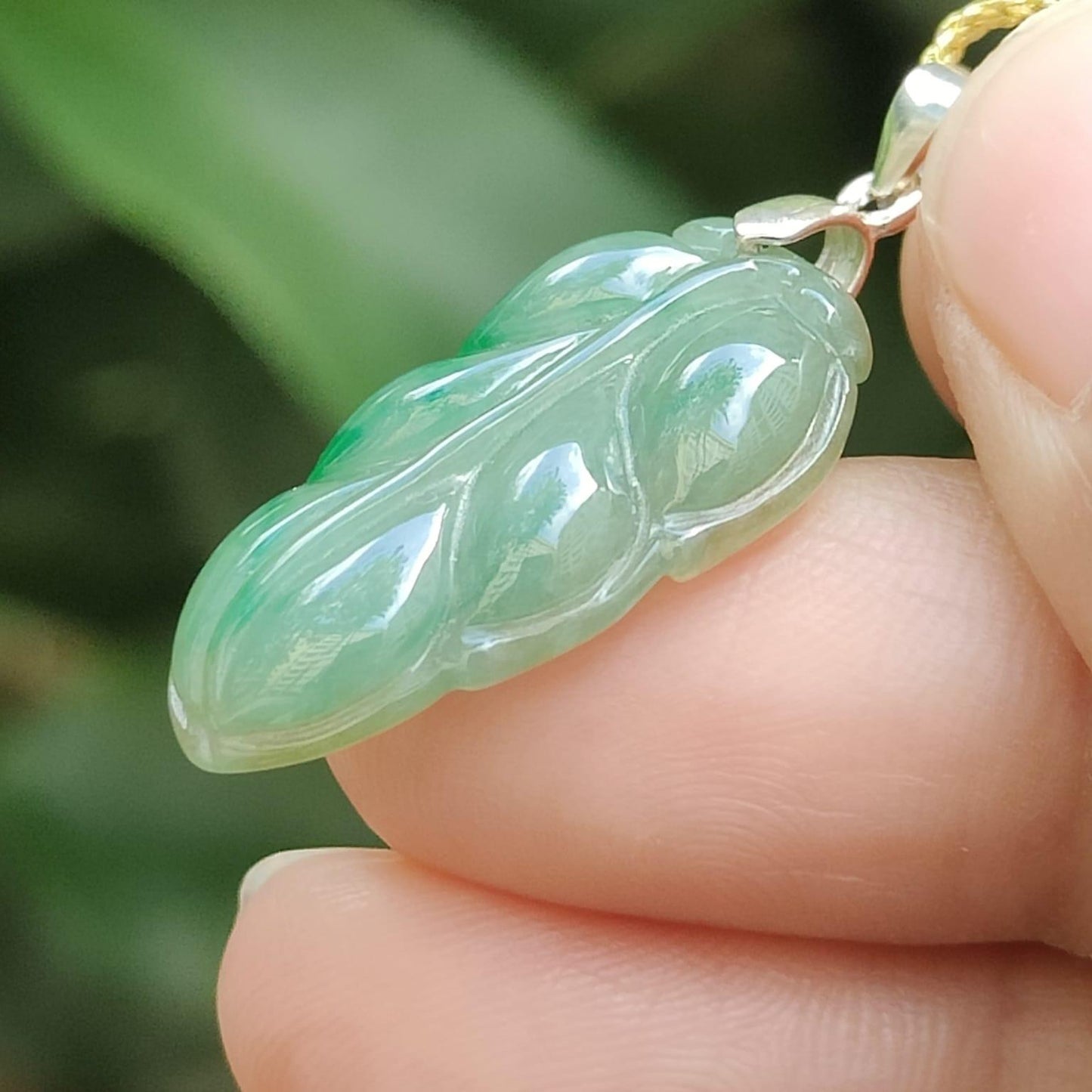 Wood Energy Jade Leaf 🌱- Concrete Jungle Oxygen (Sku: s925p9) Yi Pin Qian Jadeites Jade Jewelry ~Your Precious Quintessential ~ Singapore