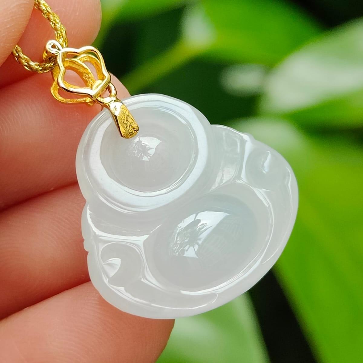 Urban Alchemist Jade Buddha Pendant (Sku: 18kp114) Yi Pin Qian Jadeites Jade Jewelry ~Your Precious Quintessential ~ Singapore