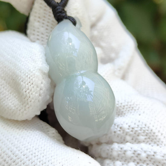 Water Energy Gourd Pendant 💧- Office Harmony (Sku: pendant437) Yi Pin Qian Jadeites Jade Jewelry ~Your Precious Quintessential ~ Singapore