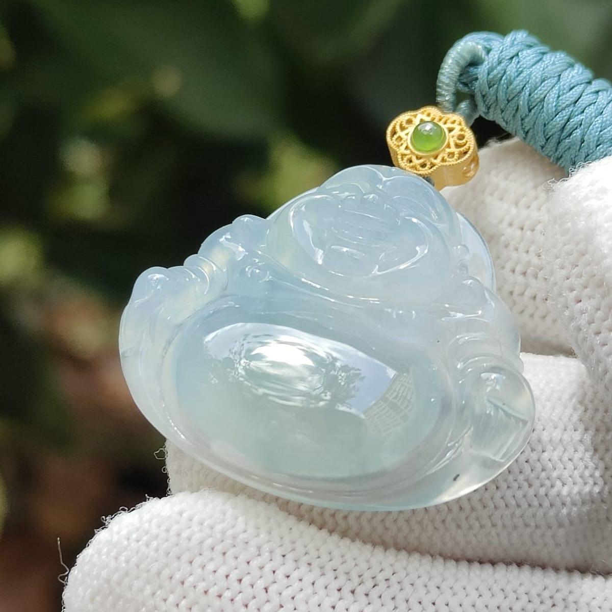 Water Essence Jade Buddha 💧- Financial Fluidity (Sku: pendant435) Yi Pin Qian Jadeites Jade Jewelry ~Your Precious Quintessential ~ Singapore