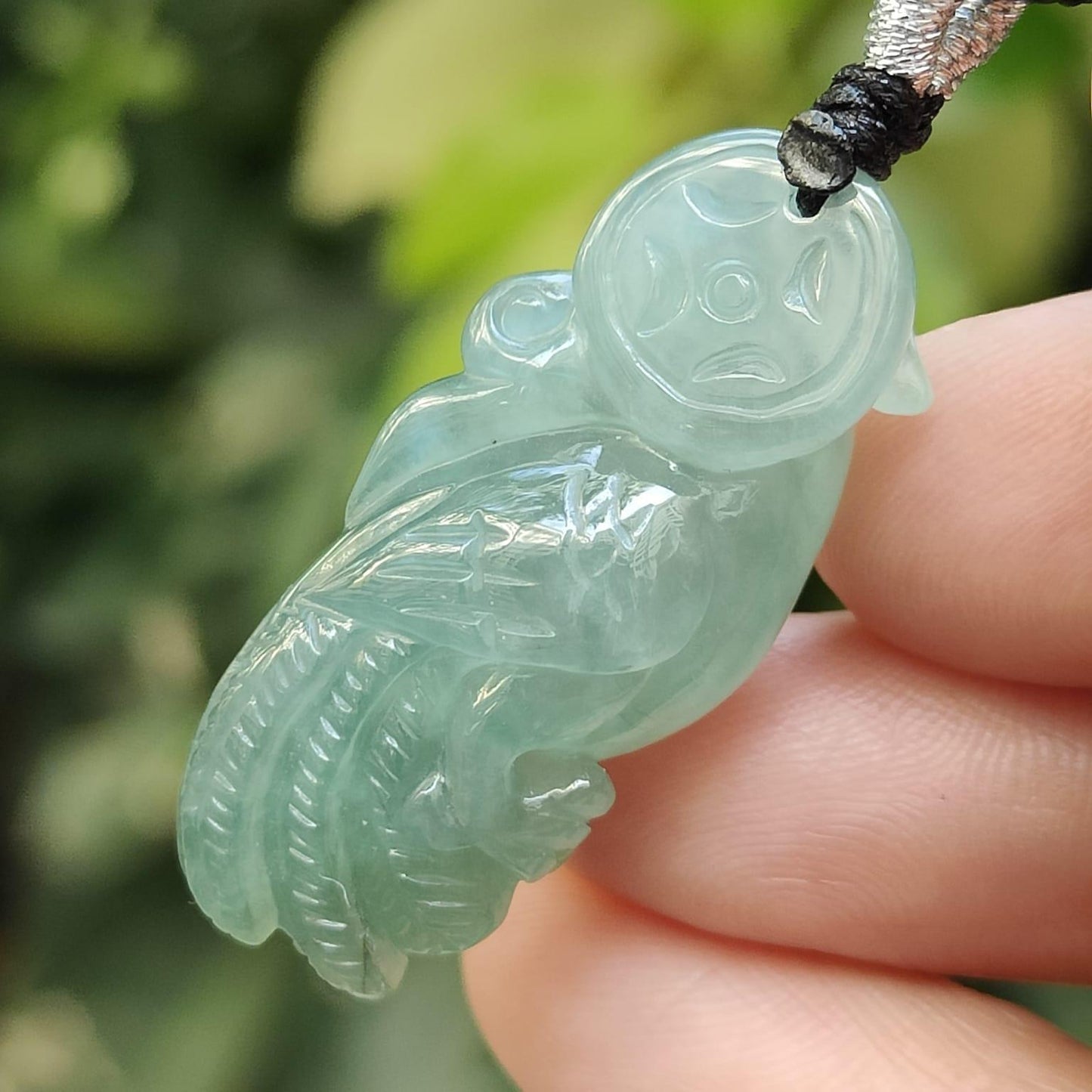 Green Parrot Natural Type A Jadeite Jade Pendant, Certificate weighs 8.27 grams, measurement 33 * 14.8 * 11.8 mm (pendant396) Yi Pin Qian Jadeites Jade Jewelry ~Your Precious Quintessential ~ Singapore