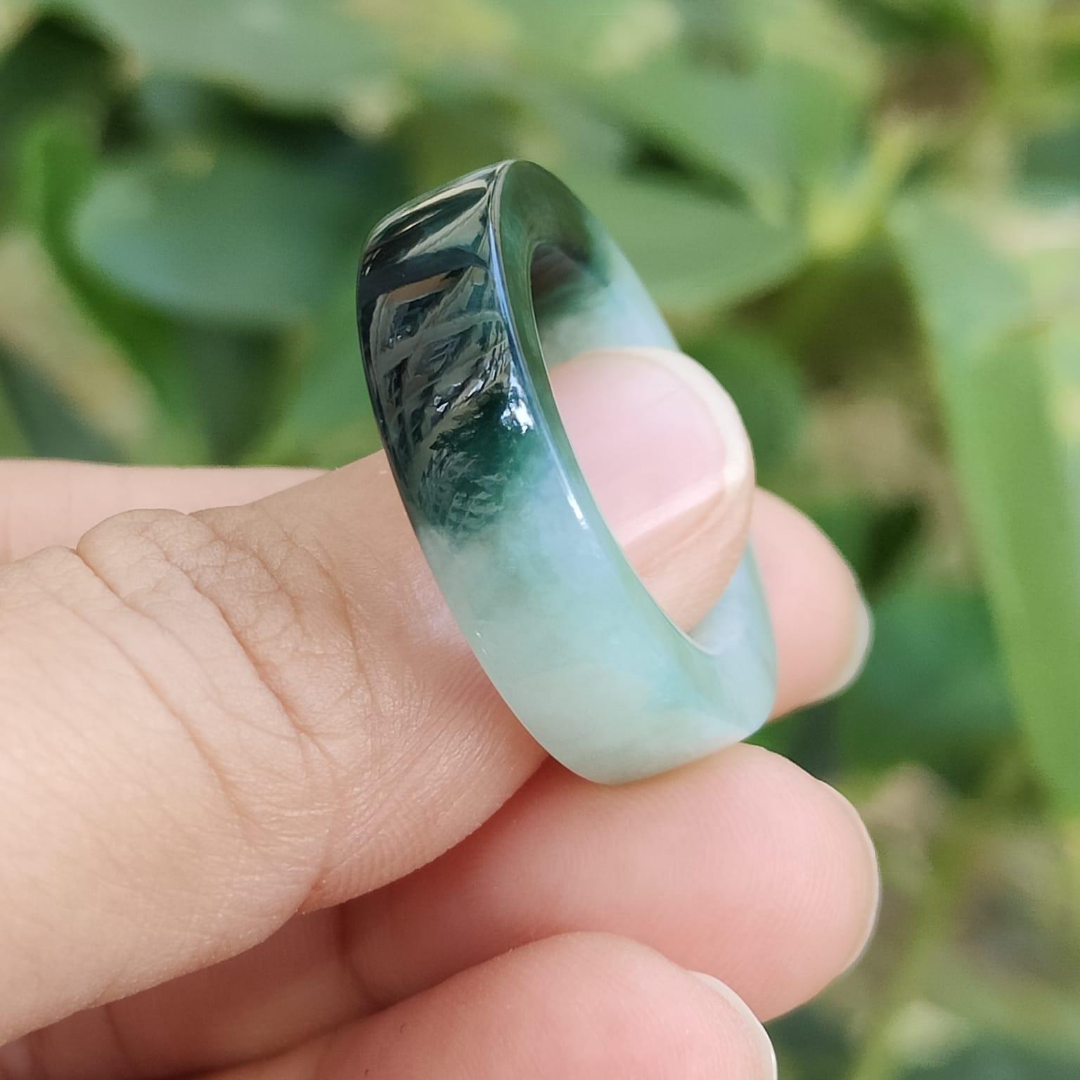 🌊⛰ Depth Dancer Ring - Water's Strategy, Earth's Resolve (Sku: ring18) Yi Pin Qian Jadeites Jade Jewelry ~Your Precious Quintessential ~ Singapore